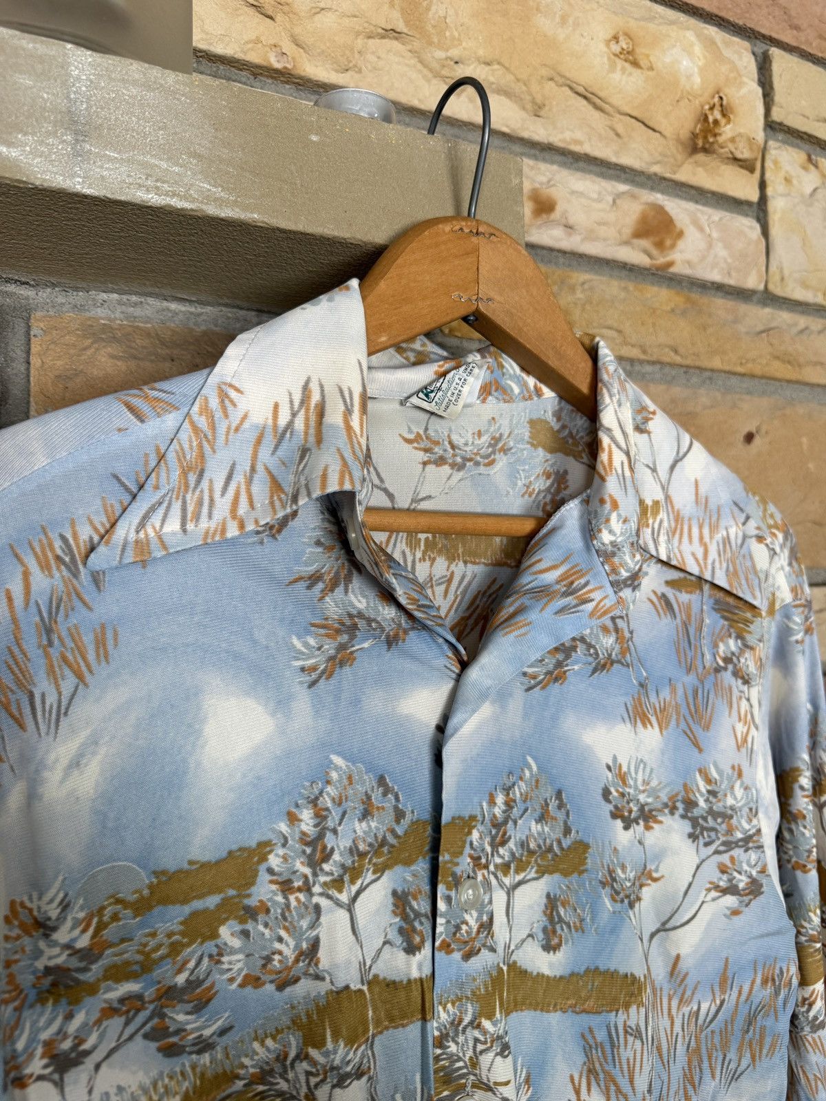 Vintage Vintage 70s Novelty Print Button Up Shirt Western Rockabilly Size US M / EU 48-50 / 2 - 7 Thumbnail