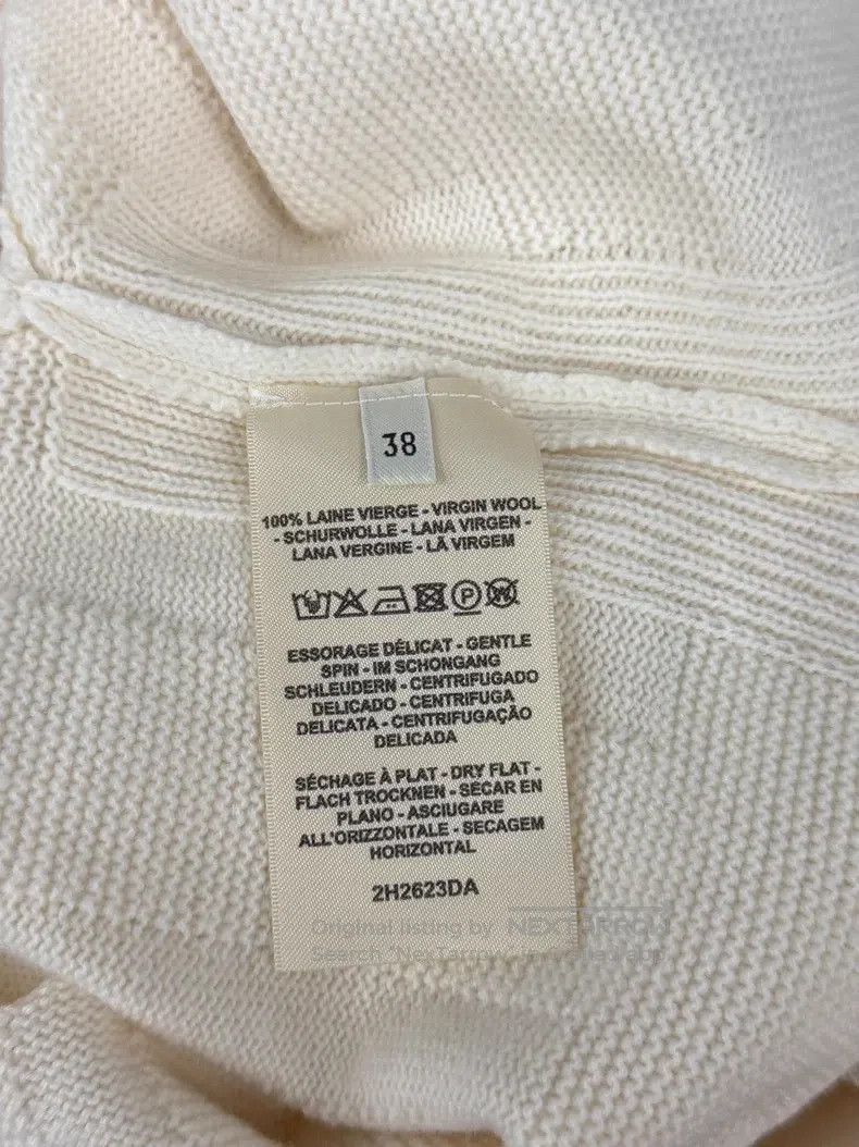 Hermes Hermes Beige textured V-neck sweater Size XS / US 0-2 / IT 36-38 - 5 Thumbnail
