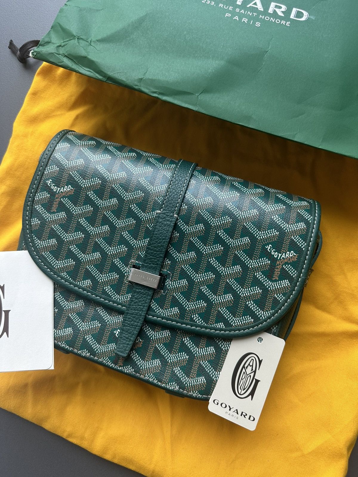 image of Goyard Belvedere Pm3 in Green, Men's
