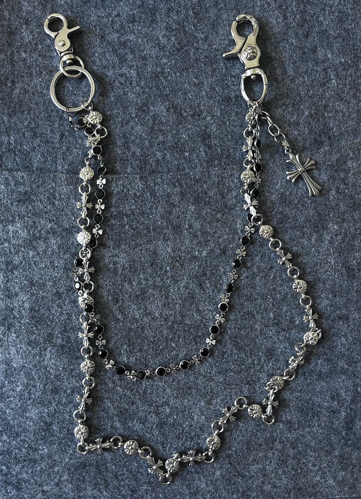 Japanese Brand Avant garde punk double link metal pocket wallet chain Size ONE SIZE - 7 Thumbnail