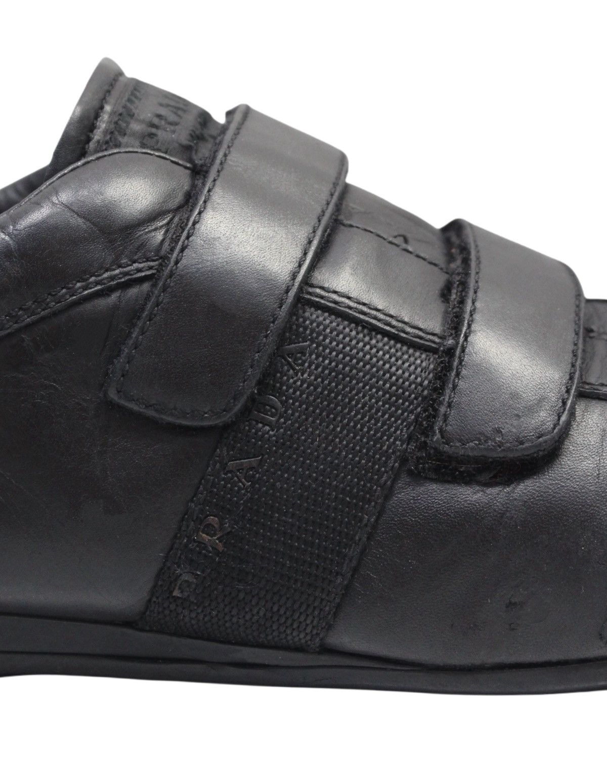 Prada 2000S PRADA SPORT LINEA ROSSA VELCRO LEATHER SNEAKERS Size US 7.5 / EU 40-41 - 5 Thumbnail