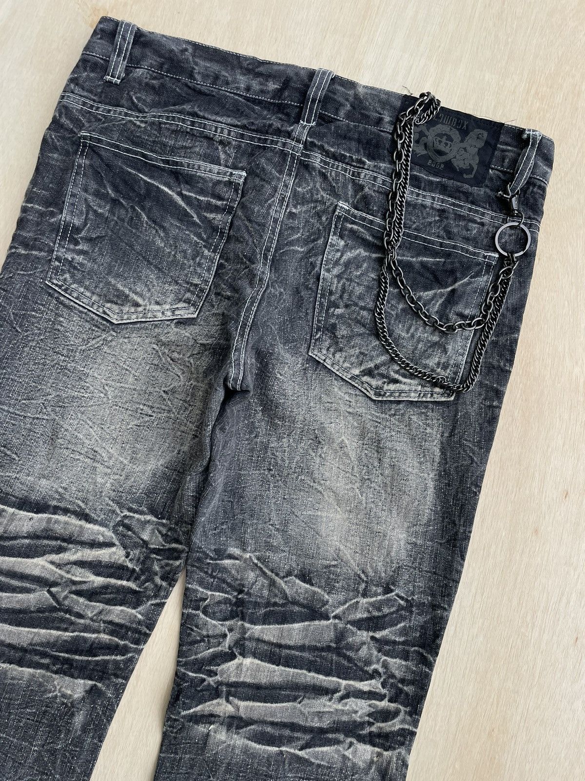 Vintage Lowbox Distressed Denim Jeans