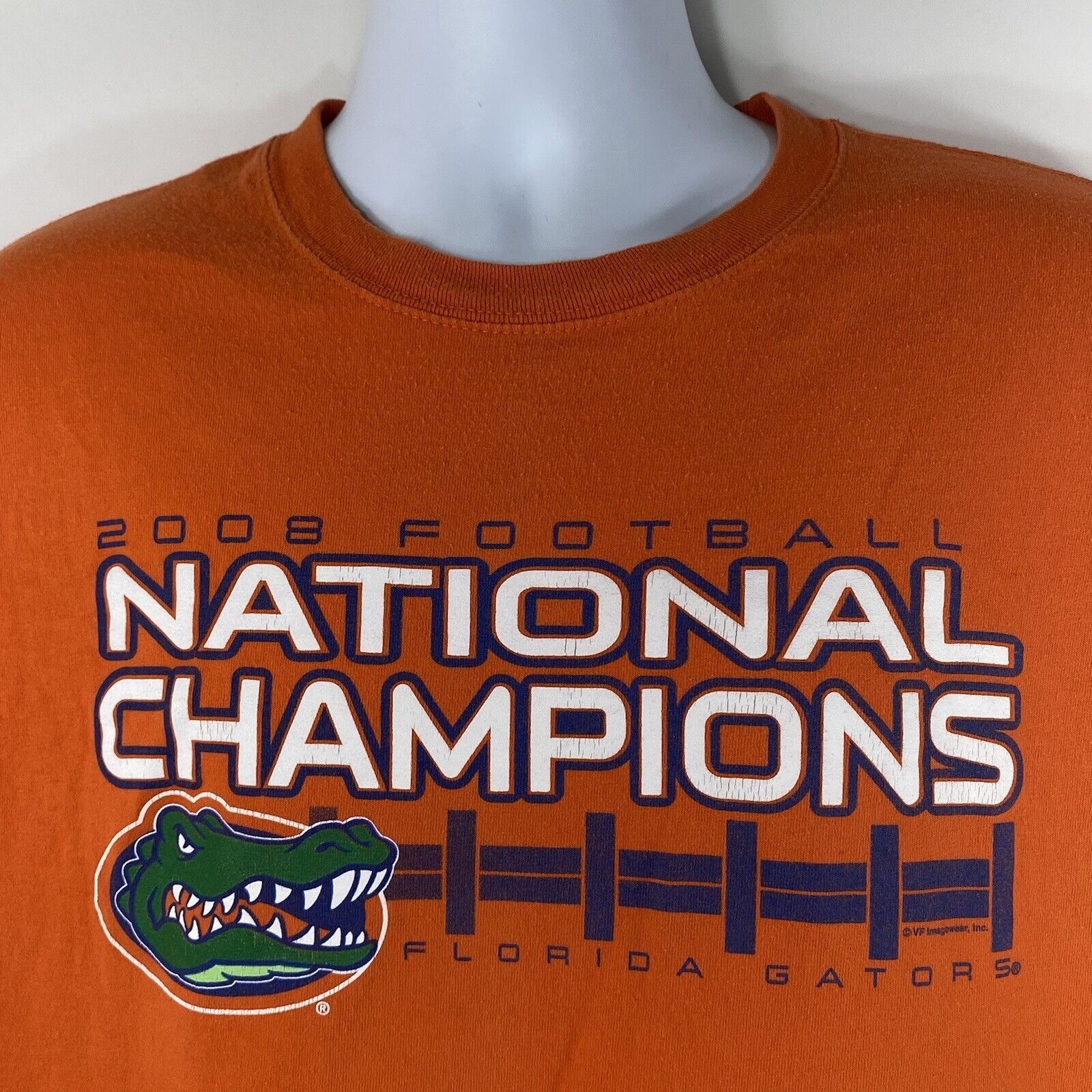 Majestic University Of Florida Gators XL 2008 National Champs T Shirt Size US XL / EU 56 / 4 - 3 Thumbnail