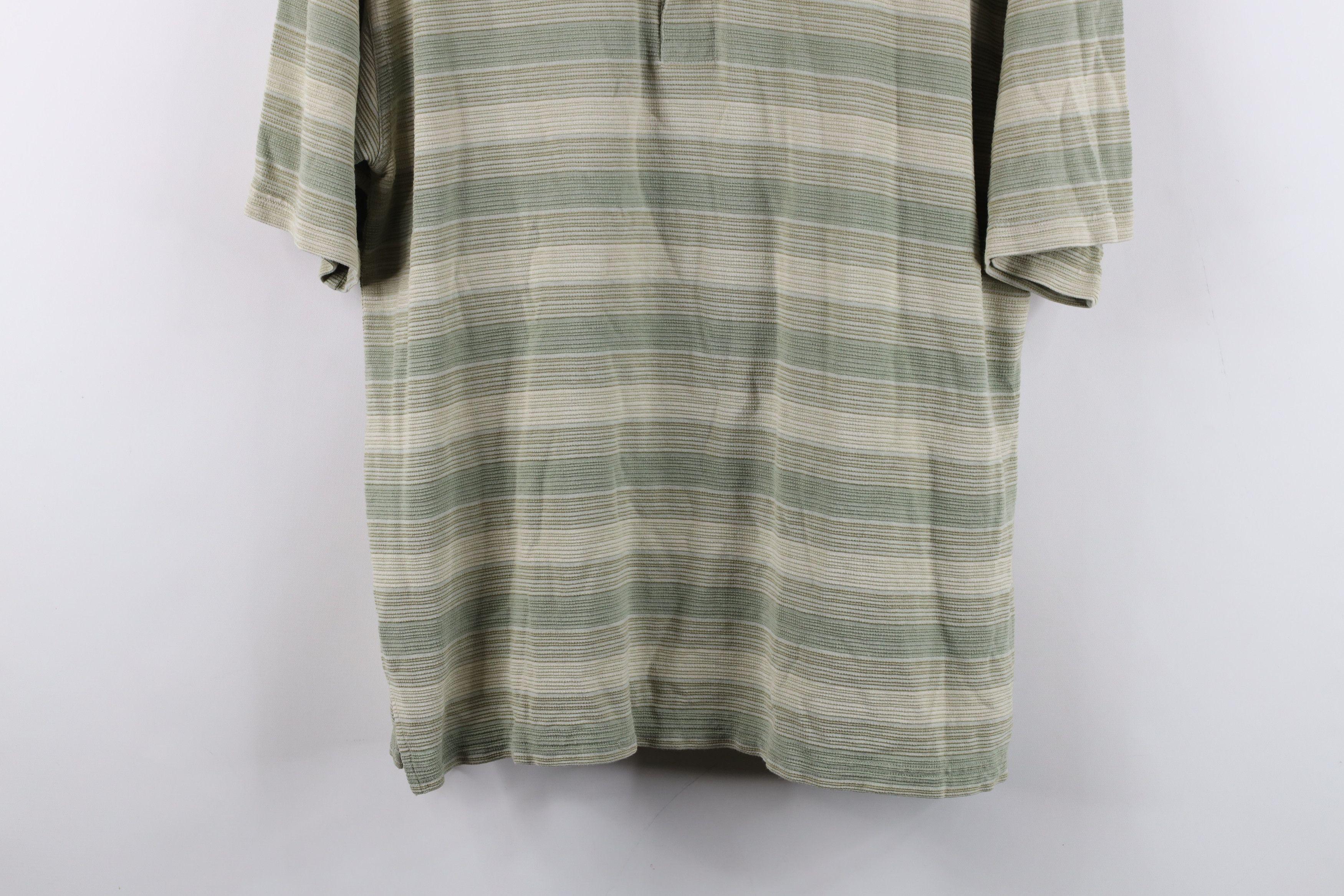 Tommy Bahama Vintage Tommy Bahama Striped Looped Collar Knit Polo Shirt Size US L / EU 52-54 / 3 - 3 Thumbnail