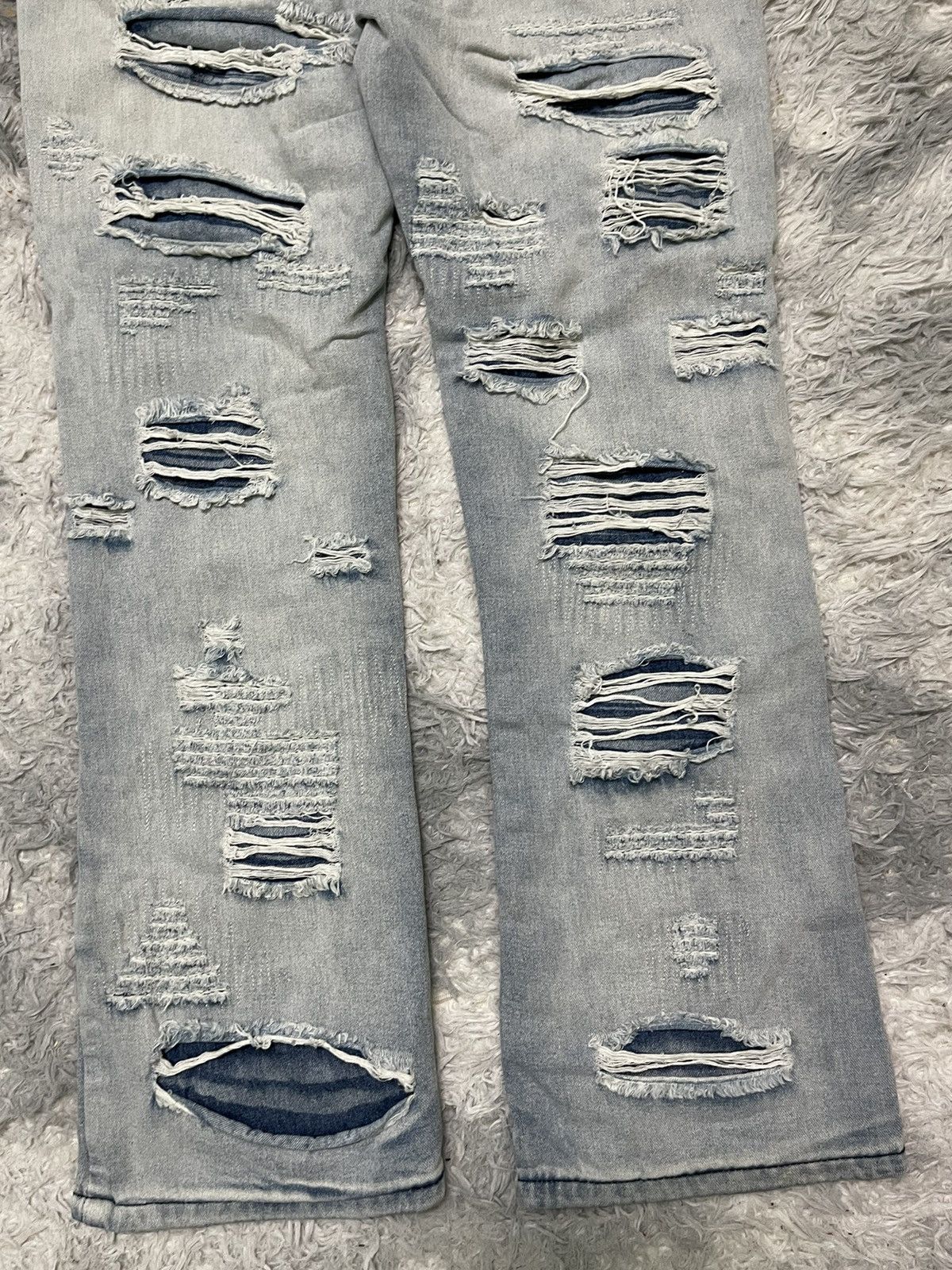 If Six Was Nine 2000s ARULE DISTRESSED DENIM RARE DESIGN Size US 29 - 7 Thumbnail