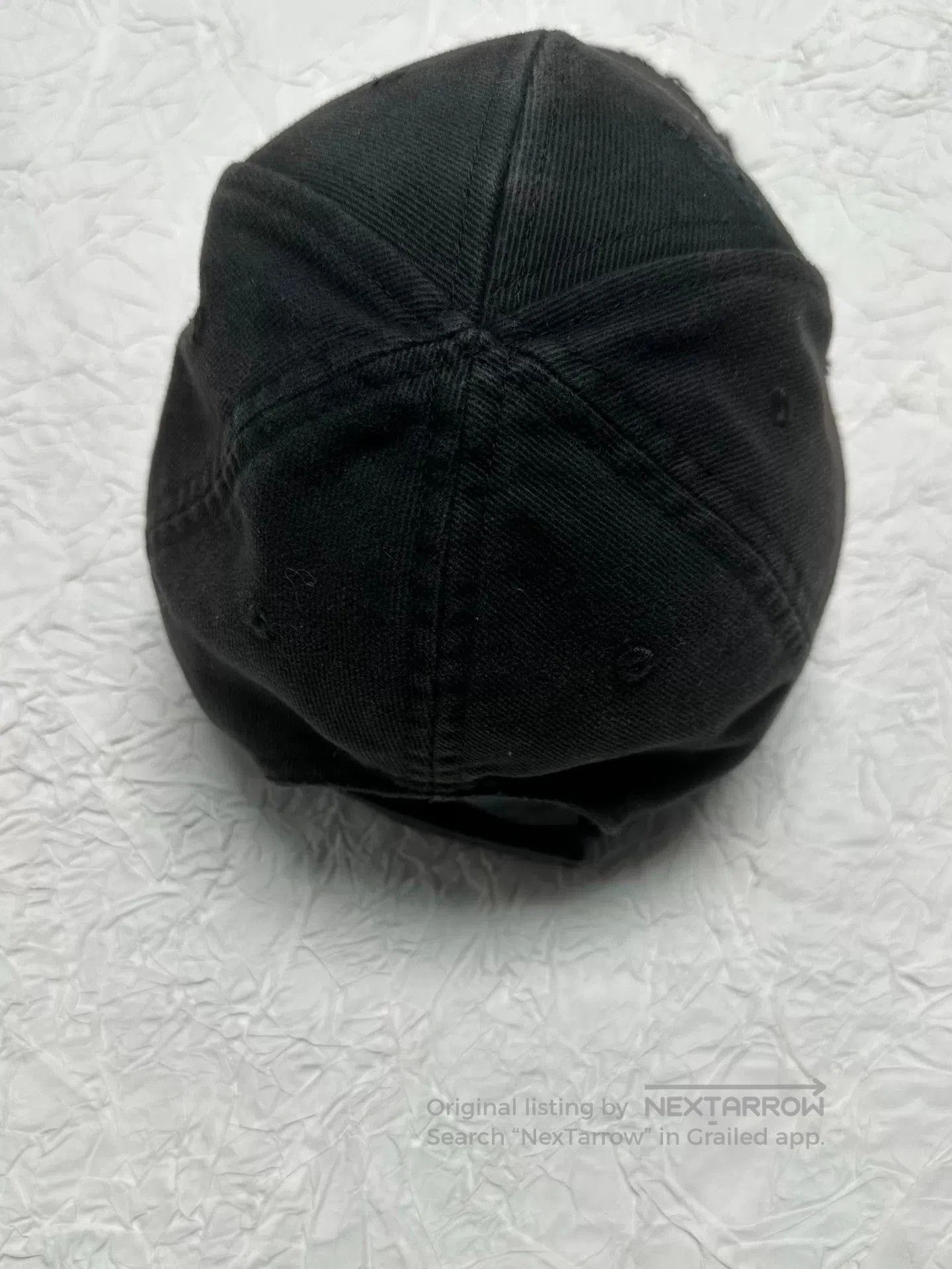 Balenciaga Balenciaga Distressed Embroidered Baseball Cap. Size ONE SIZE - 3 Thumbnail