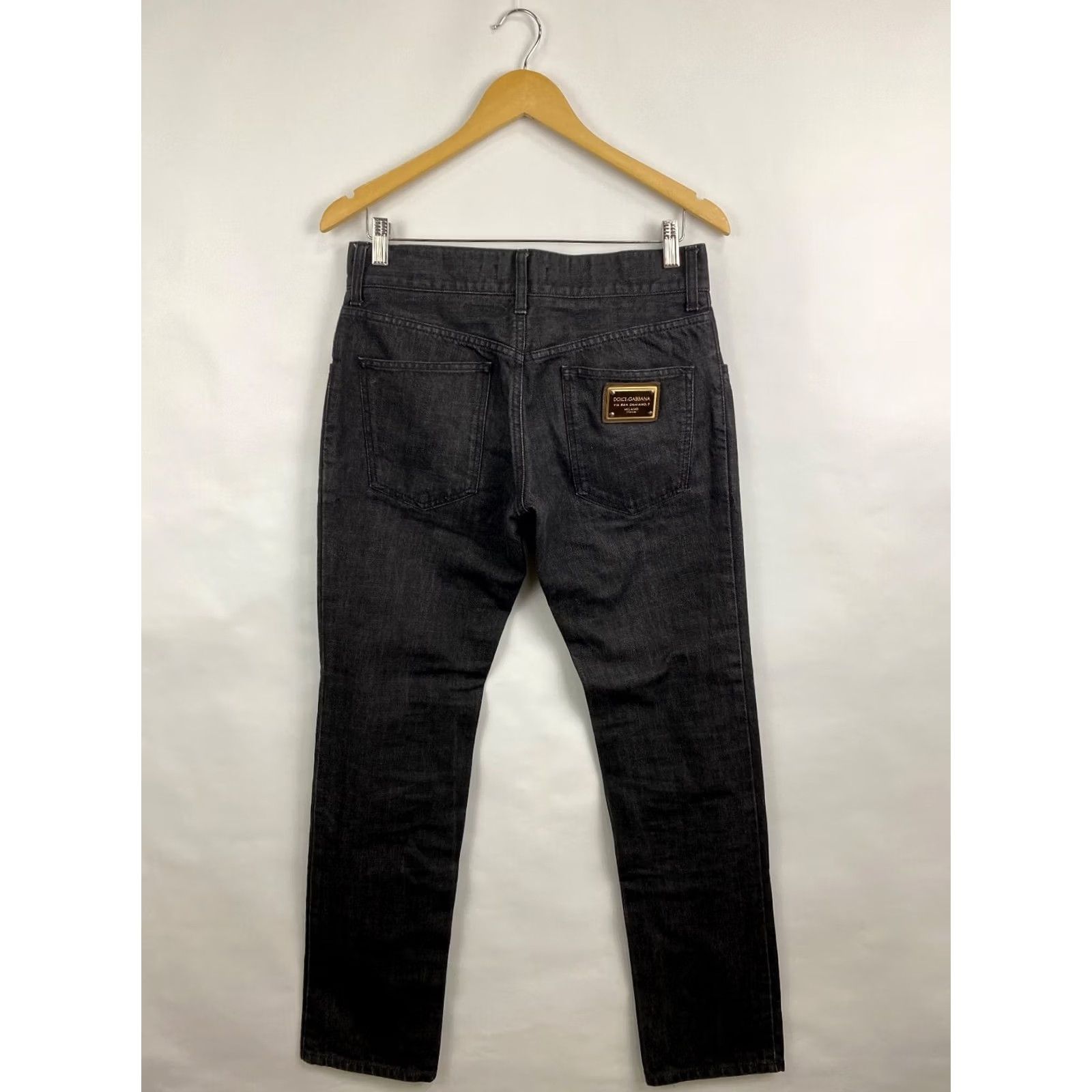 Dolce & Gabbana Dolce&Gabbana Jeans Women’s Denim Slim Retro Y2K Black 44 45 XS Black Women’s Skinny Retro Denim Jeans Size 30" / US 8 / IT 44 - 3 Thumbnail