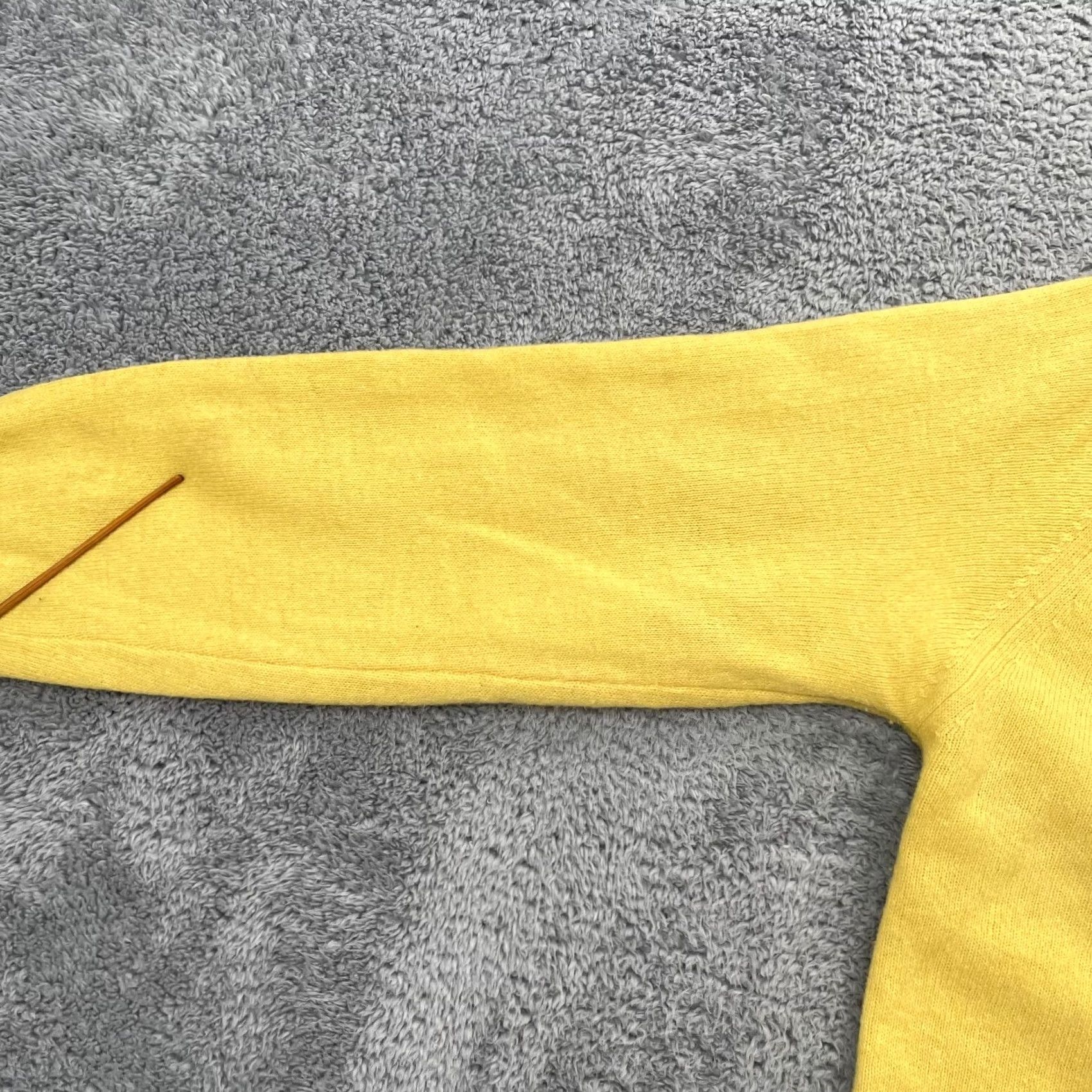 Evan Picone VINTAGE Evan Picone Sweater Womens Small Yellow Cashmere Tight Knit Turtleneck Size S / US 4 / IT 40 - 3 Thumbnail