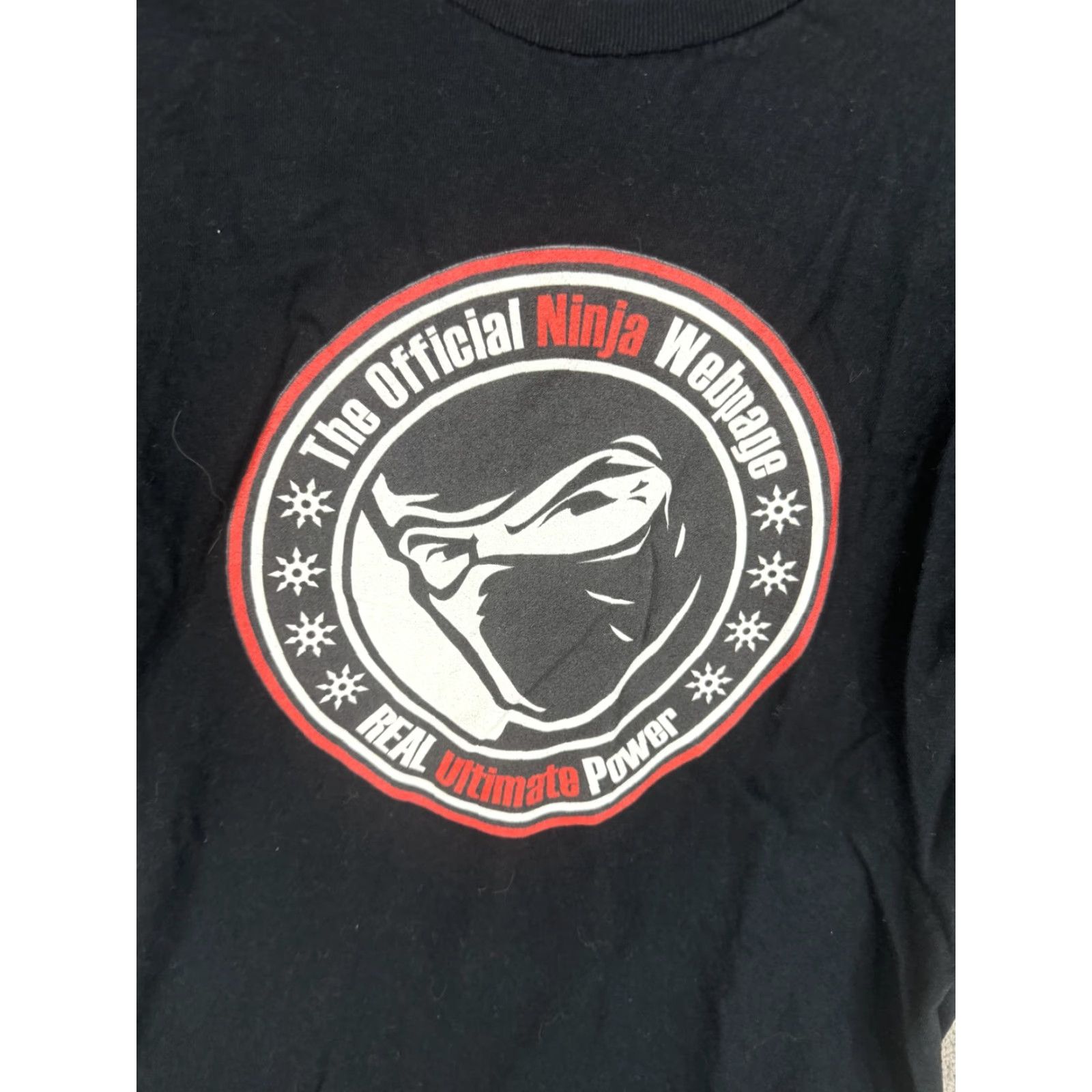 Vintage VINTAGE Official Ninja Webpage Shirt Mens Small Black Graphic Print Front Back Novelty 2000s Mens S Black Tee Shirt Size US S / EU 44-46 / 1 - 5 Thumbnail