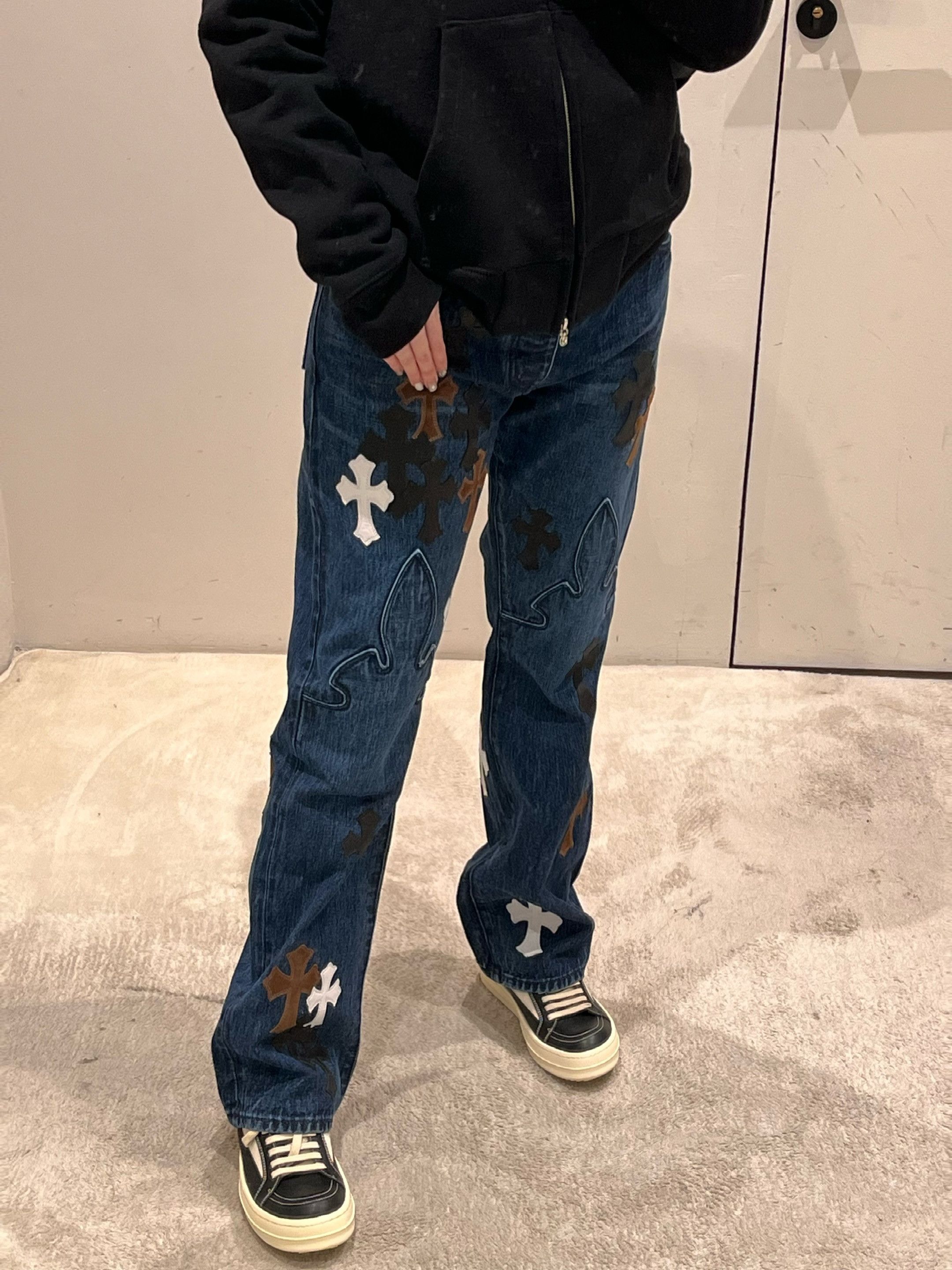 Chrome Hearts Chrome Hearts Levi's 501 Black & White Cross Flame Jeans Size US 32 / EU 48 - 17 Thumbnail