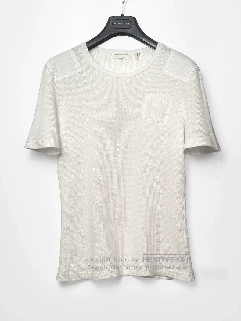 Helmut Lang Helmut Lang Shoulder Patch Piqué Short Sleeve Size US S / EU 44-46 / 1 - 1 Thumbnail