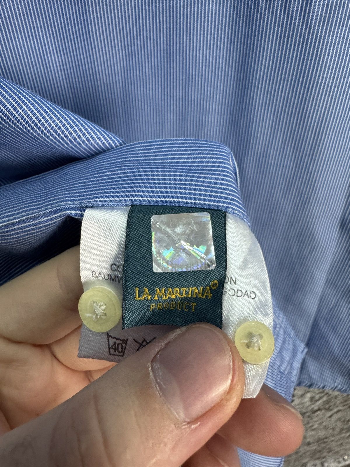 La Martina Men’s La Martina Long Sleeve Shirt Button Up LMWP Size L Size US L / EU 52-54 / 3 - 8 Thumbnail