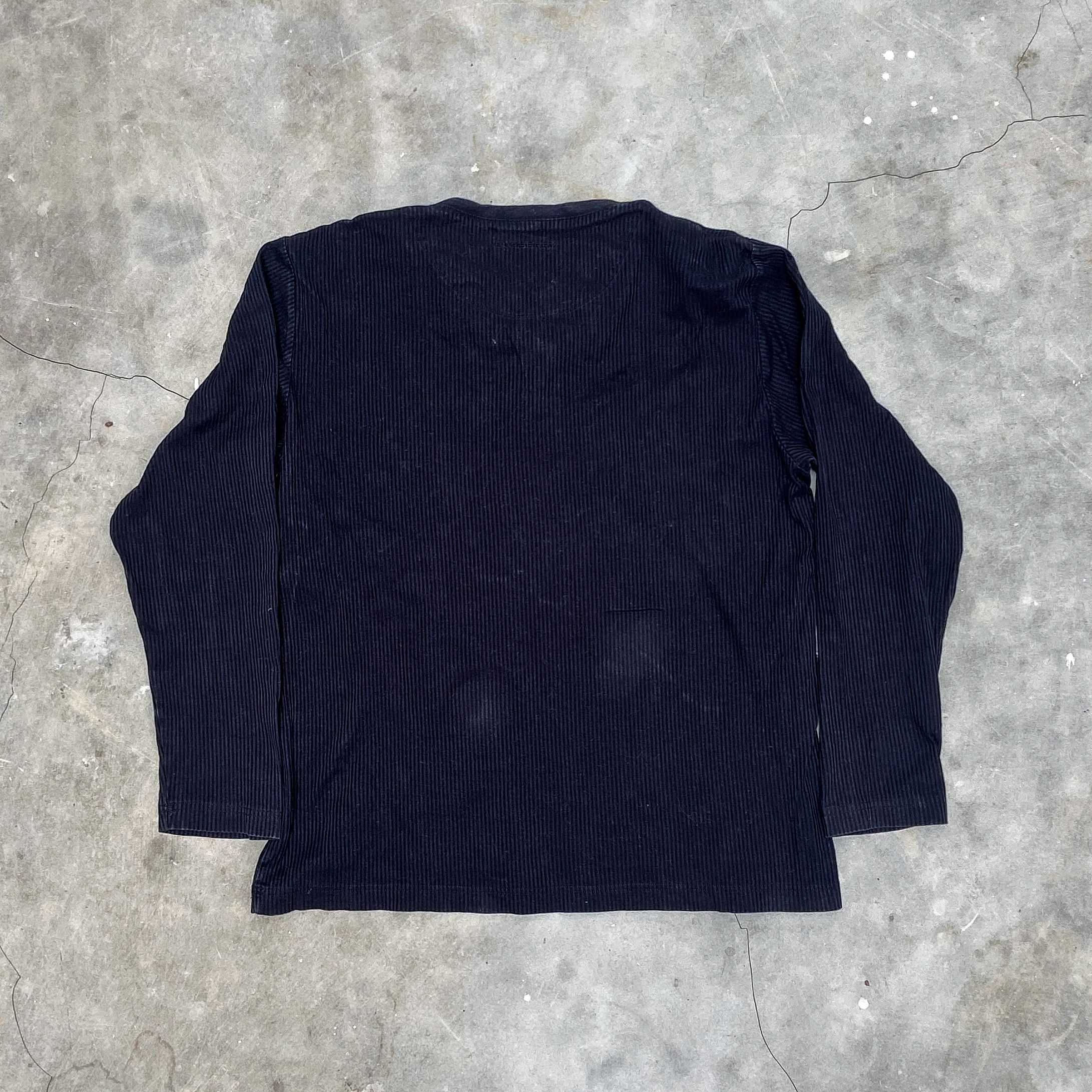 Burberry Burberry London Black Corduroy Long Sleeve Tees T Shirt Size US XL / EU 56 / 4 - 5 Thumbnail