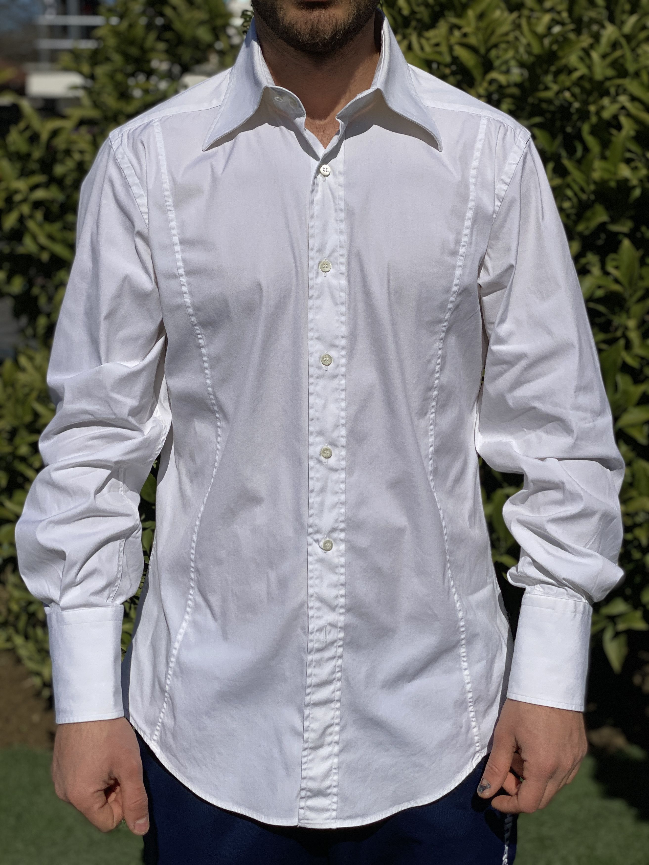 Gucci Royal Fit Gucci Dress Shirt French Cuff Chemise Sz 42 16 1/2 Size US L / EU 52-54 / 3 - 11 Thumbnail