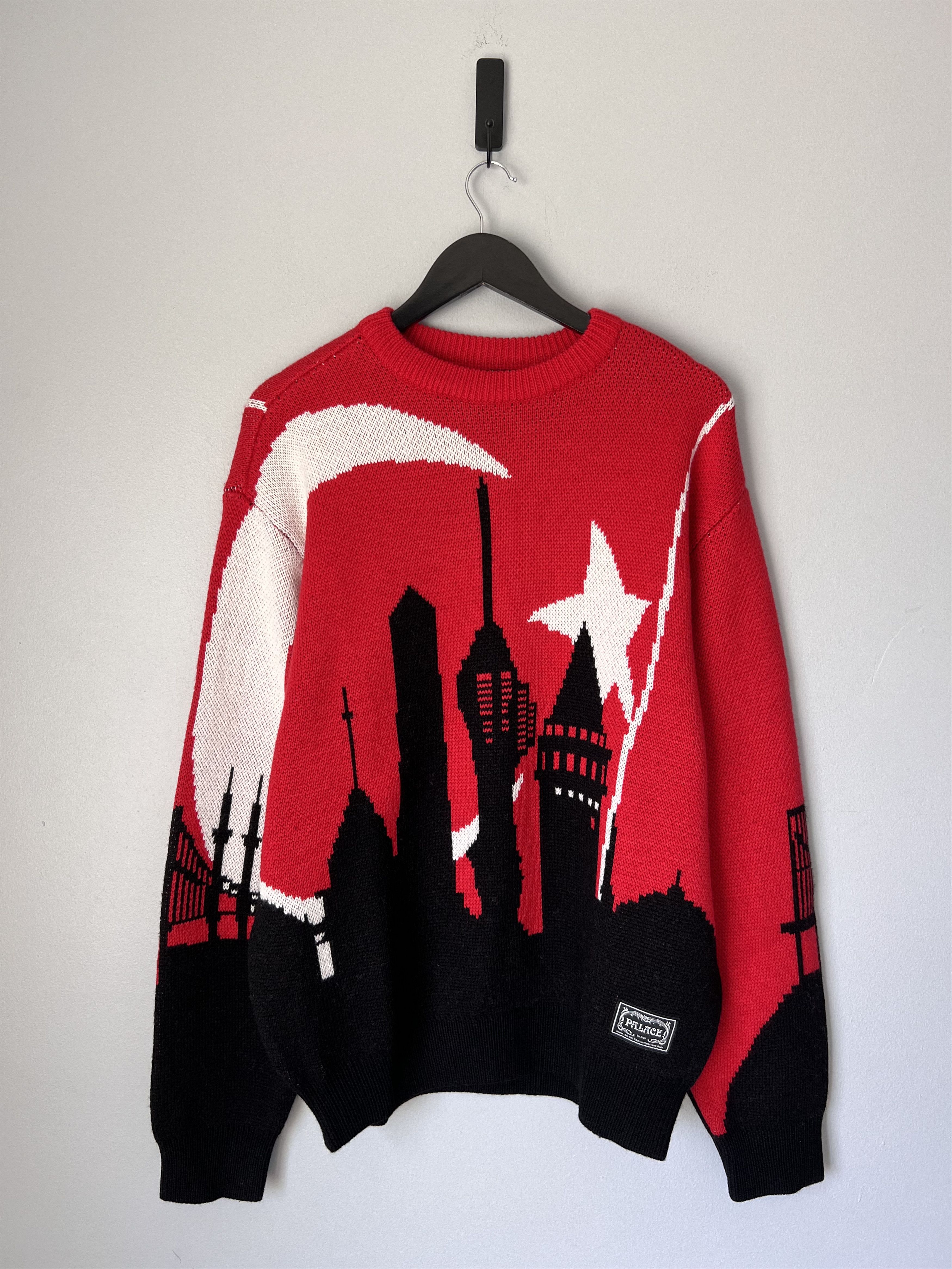 Palace Hairy Flag knit UK | Grailed