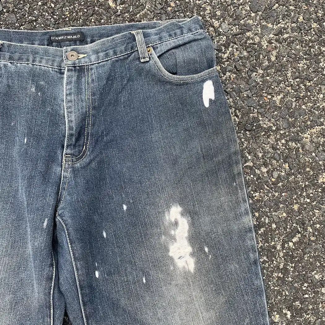 Edition Japan SCHWRZWARLD JAPAN Jeans Bleach 34x30 Faded Denim Baggy Pants Size US 34 / EU 50 - 8 Thumbnail