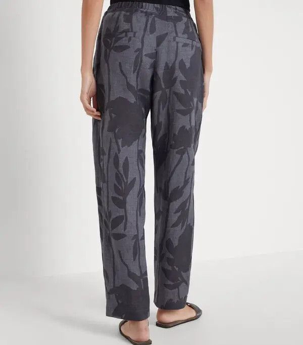 Brunello Cucinelli o1la1rc1a0325 Pants in Grey Size 26" / US 2 / IT 38 - 4 Thumbnail