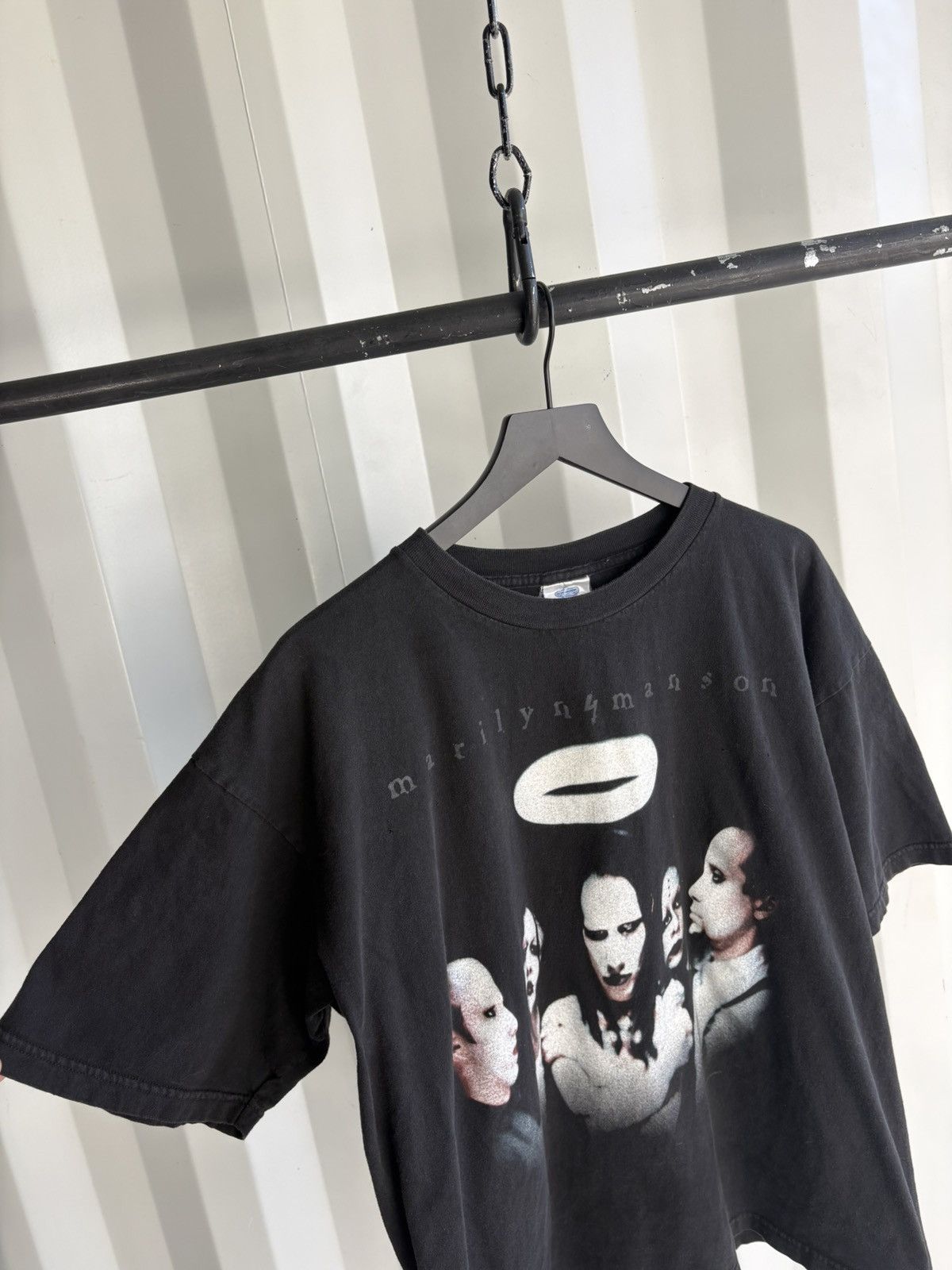 Marilyn Manson Vintage Marilyn Manson Faded Distressed Shirt GRUNGE Band Size US XL / EU 56 / 4 - 6 Thumbnail