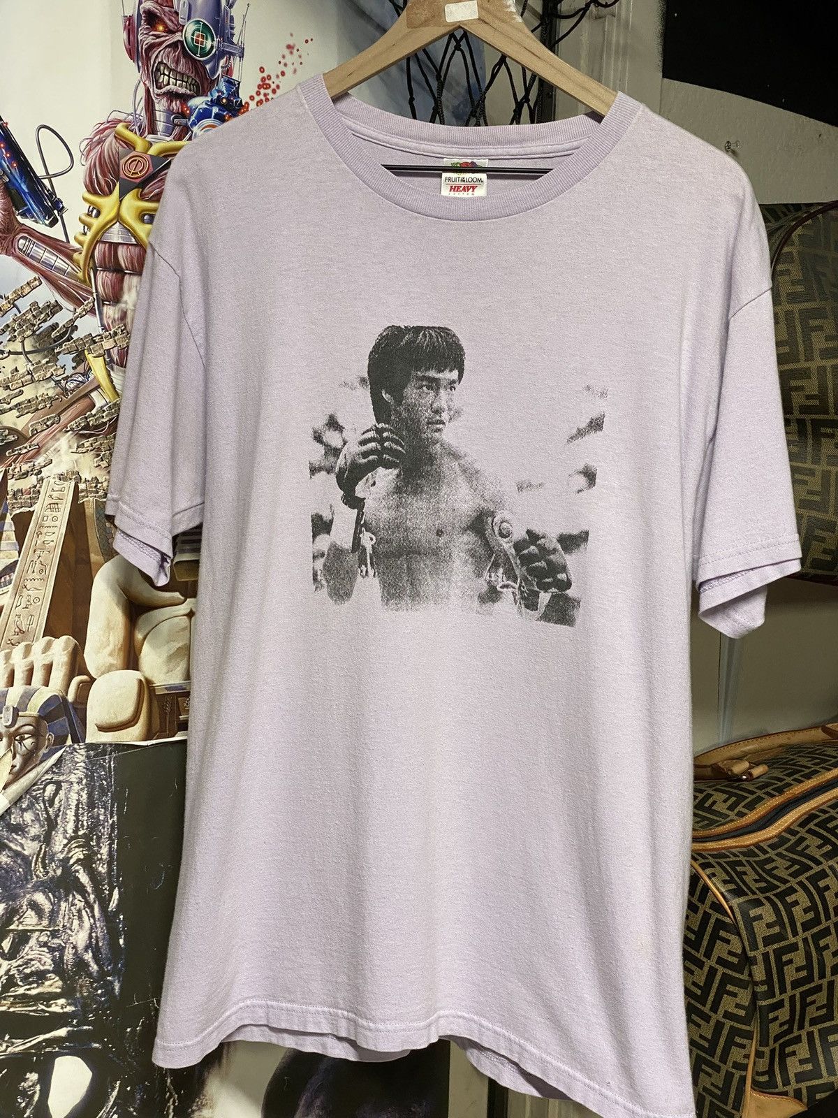 Vintage Vintage Bruce Lee Movie T-Shirt Rare Adult Size Large Size US L / EU 52-54 / 3 - 4 Thumbnail
