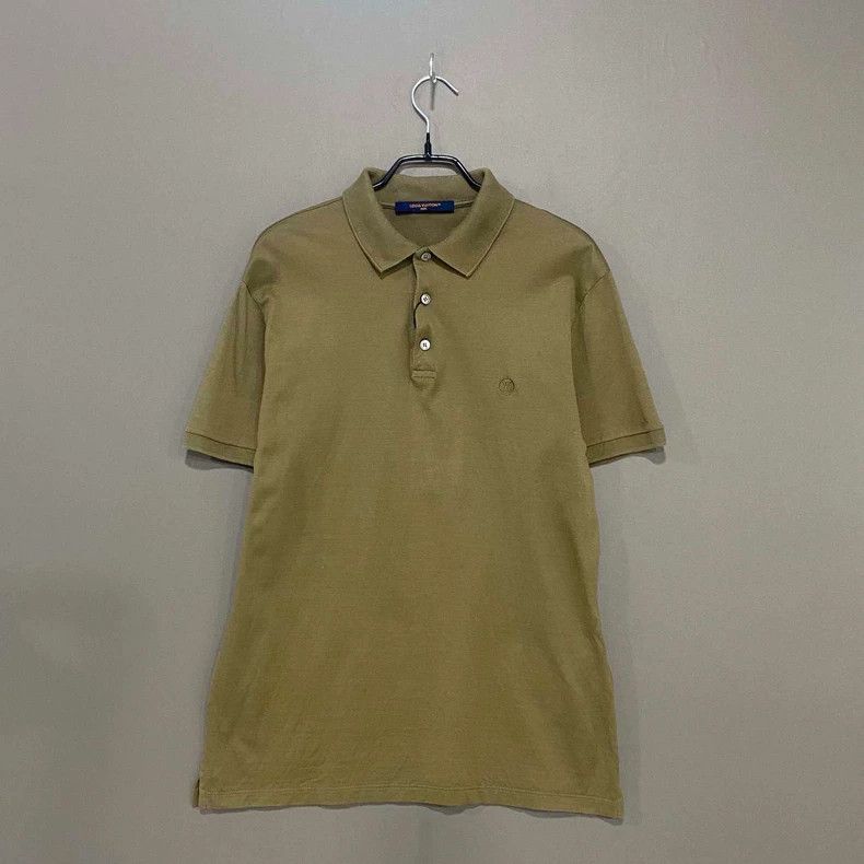 embroidered logo polo shirt in green-dmc