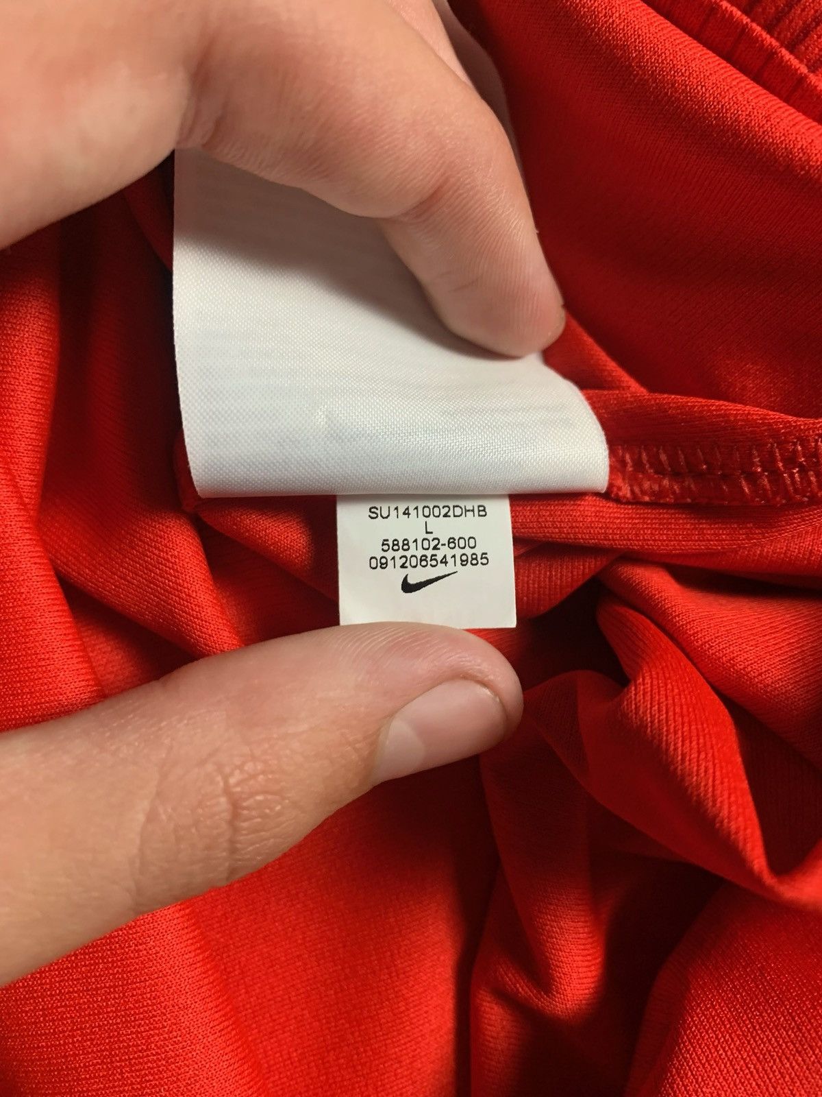 Nike × Vintage Vintage Nike England soccer jersey size L red logo Size US L / EU 52-54 / 3 - 6 Thumbnail
