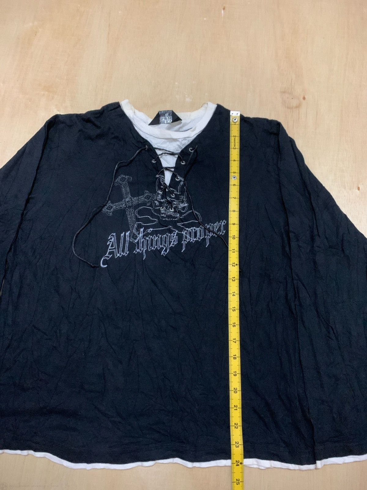 Japanese Brand Y2k Beaumere laced Ifsixwasnine Lgb style Longsleeve Size US L / EU 52-54 / 3 - 9 Thumbnail