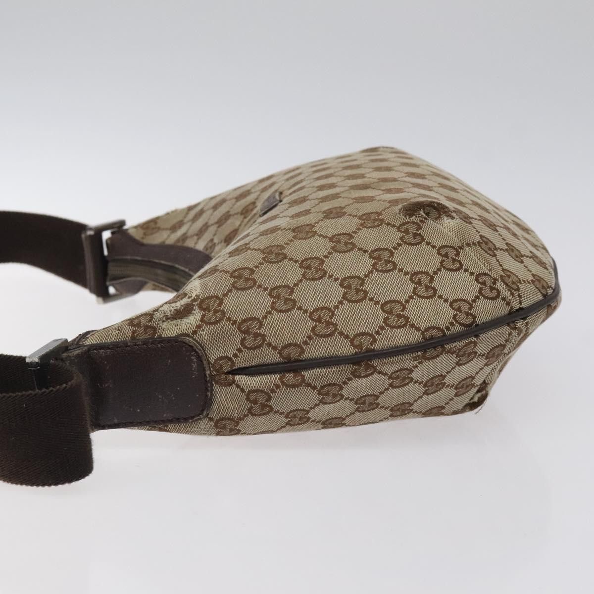 Gucci GUCCI GG Canvas Shoulder Bag Beige Silver Size ONE SIZE - 5 Thumbnail