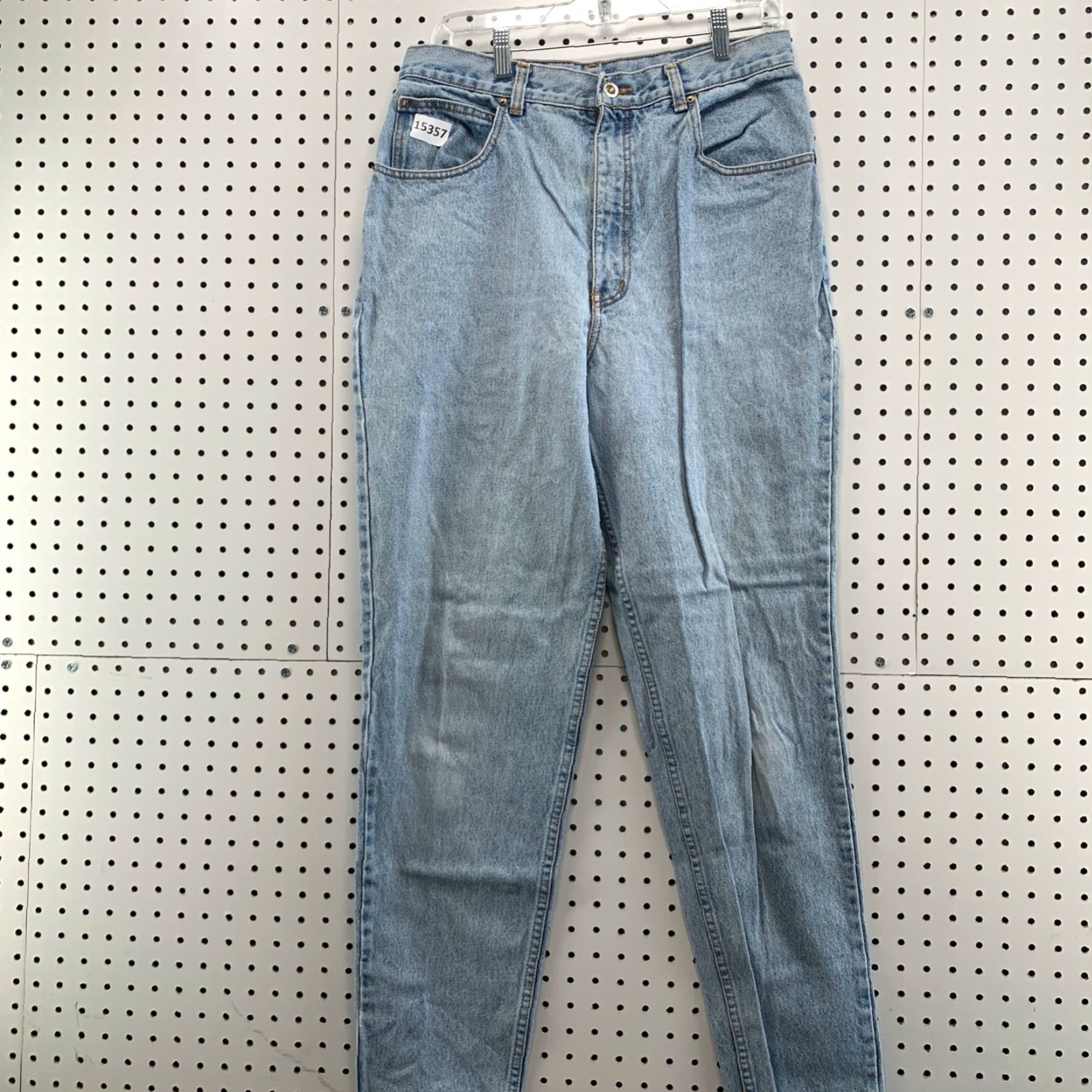 Denime VINTAGE Lawmen Jeans Womens 32x31 Light Wash Denim Embroidered Pocket Tapered Jeans Size 24" / US 00 / IT 34 - 2 Thumbnail