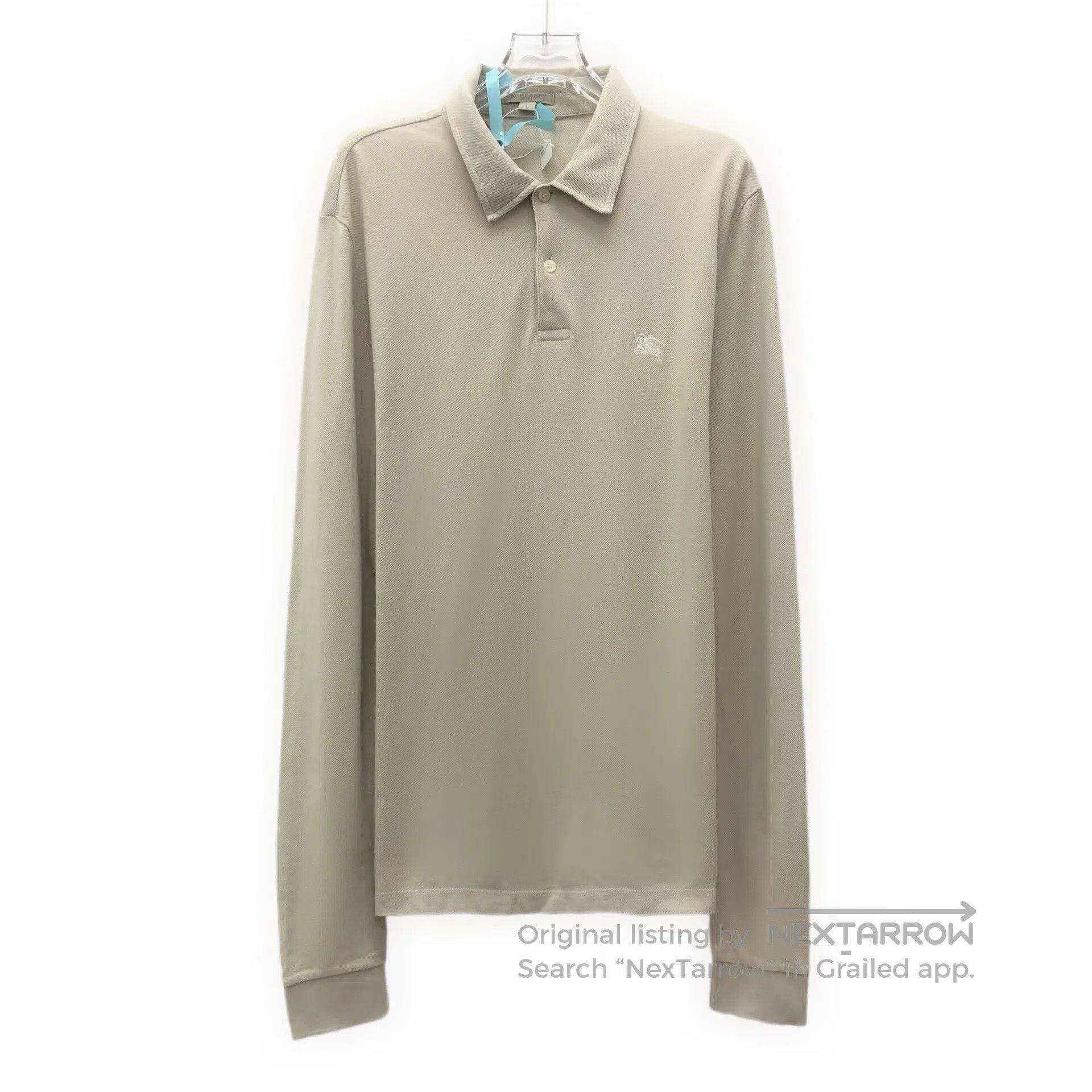 Burberry Burberry Light brown warrior knight embroidered cotton col Size L / US 10 / IT 46 - 1 Thumbnail