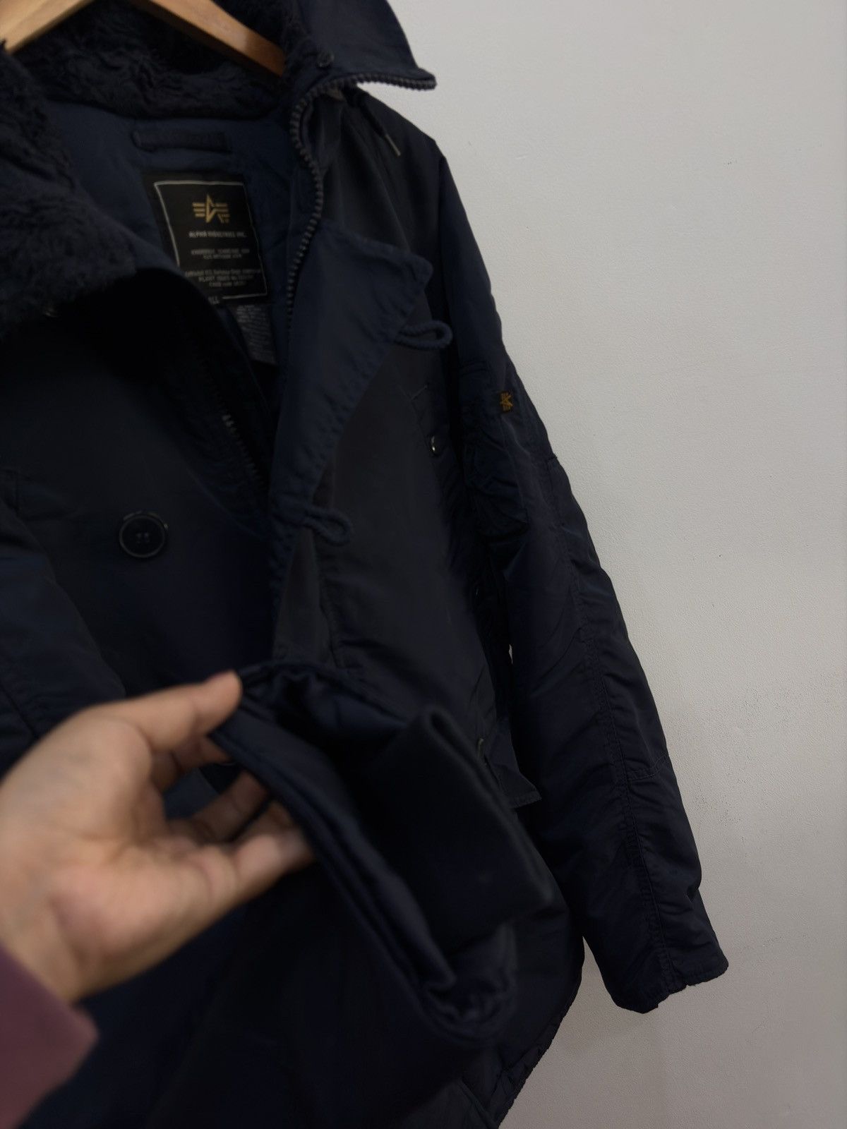 Alpha Industries Navy Alpha Industries N-3B Parkha Size US S / EU 44-46 / 1 - 4 Thumbnail