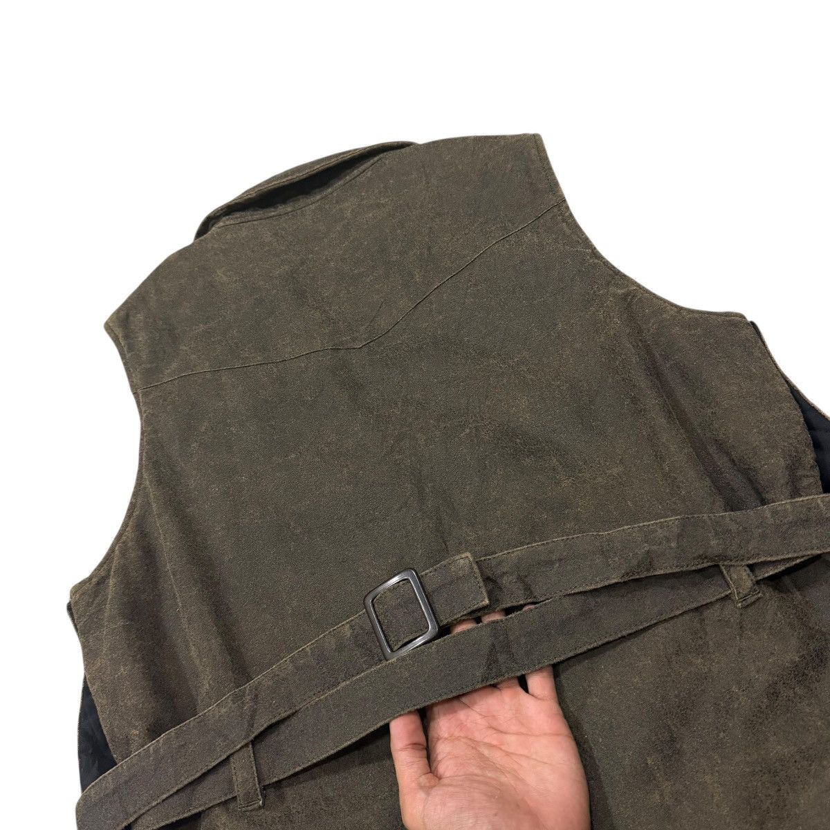 Maison MIHARA YASUHIRO Vintage MiharaYasuhiro Polyurethane Zipper Belt Vest Jacket Size US M / EU 48-50 / 2 - 15 Thumbnail