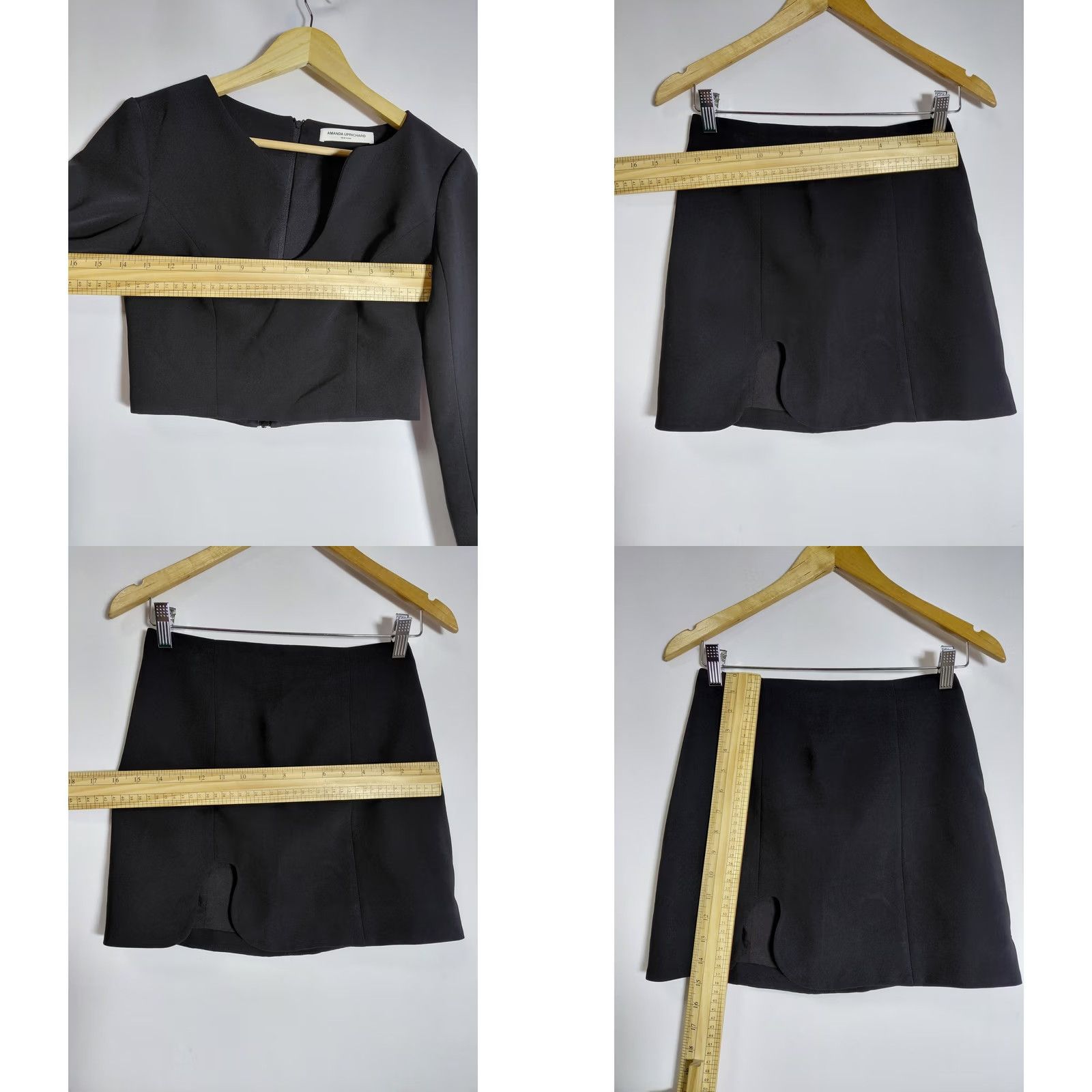 Amanda Uprichard VINTAGE? No — Amanda Uprichard IP9? No — New Crop Top and Skirt Set Solid XS? No Size XS / US 0-2 / IT 36-38 - 8 Thumbnail