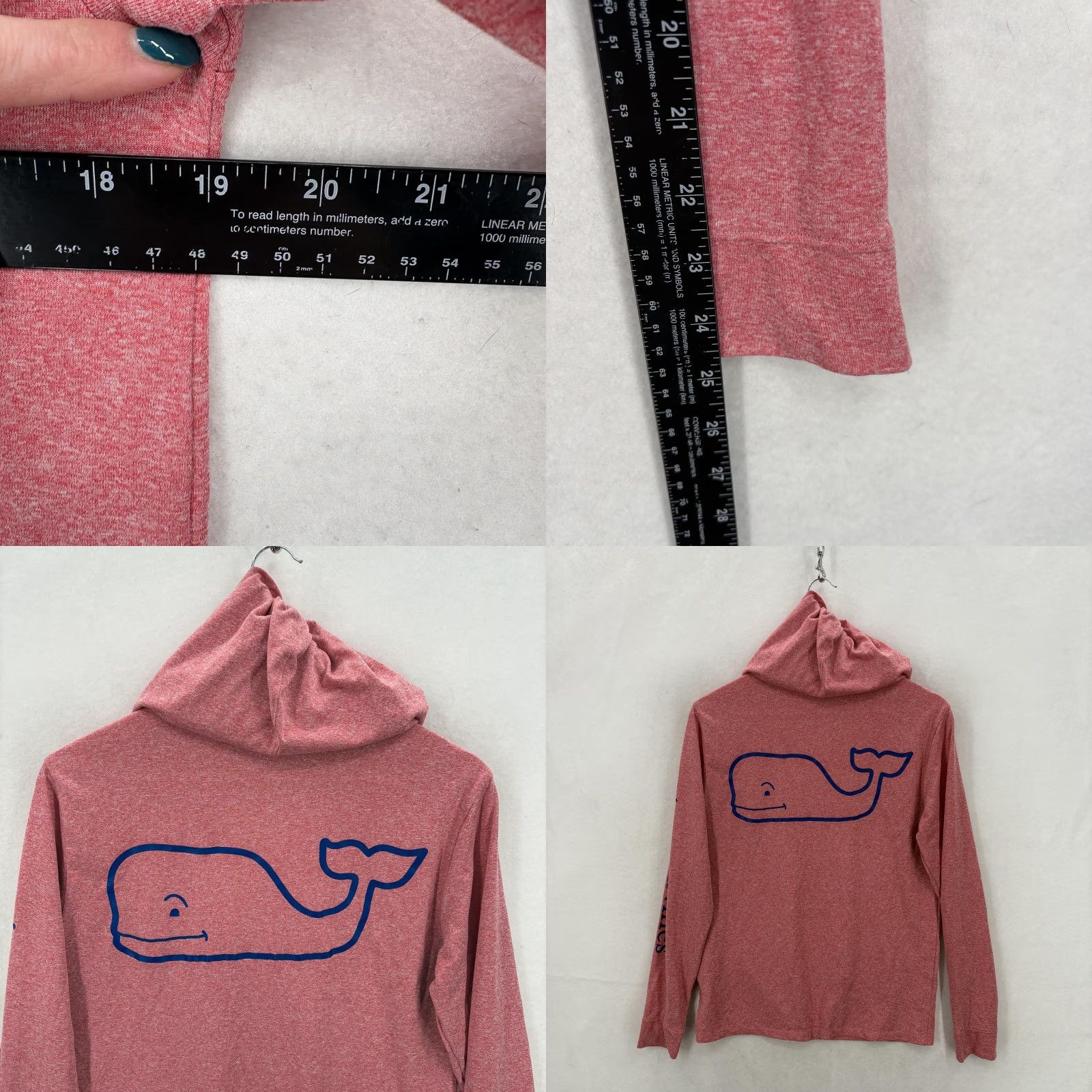 Vineyard Vines Vineyard Vines Performance Hoodie Shirt Mens XS Red Long Sleeve Hooded Whale Logo Top Size US XS / EU 42 / 0 - 8 Thumbnail
