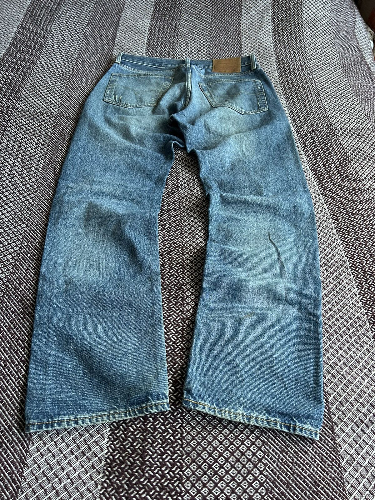 Levi's Vintage Levis 501 Premium Big E Jeans Thrashed Wash Size W32 Size US 32 / EU 48 - 3 Thumbnail