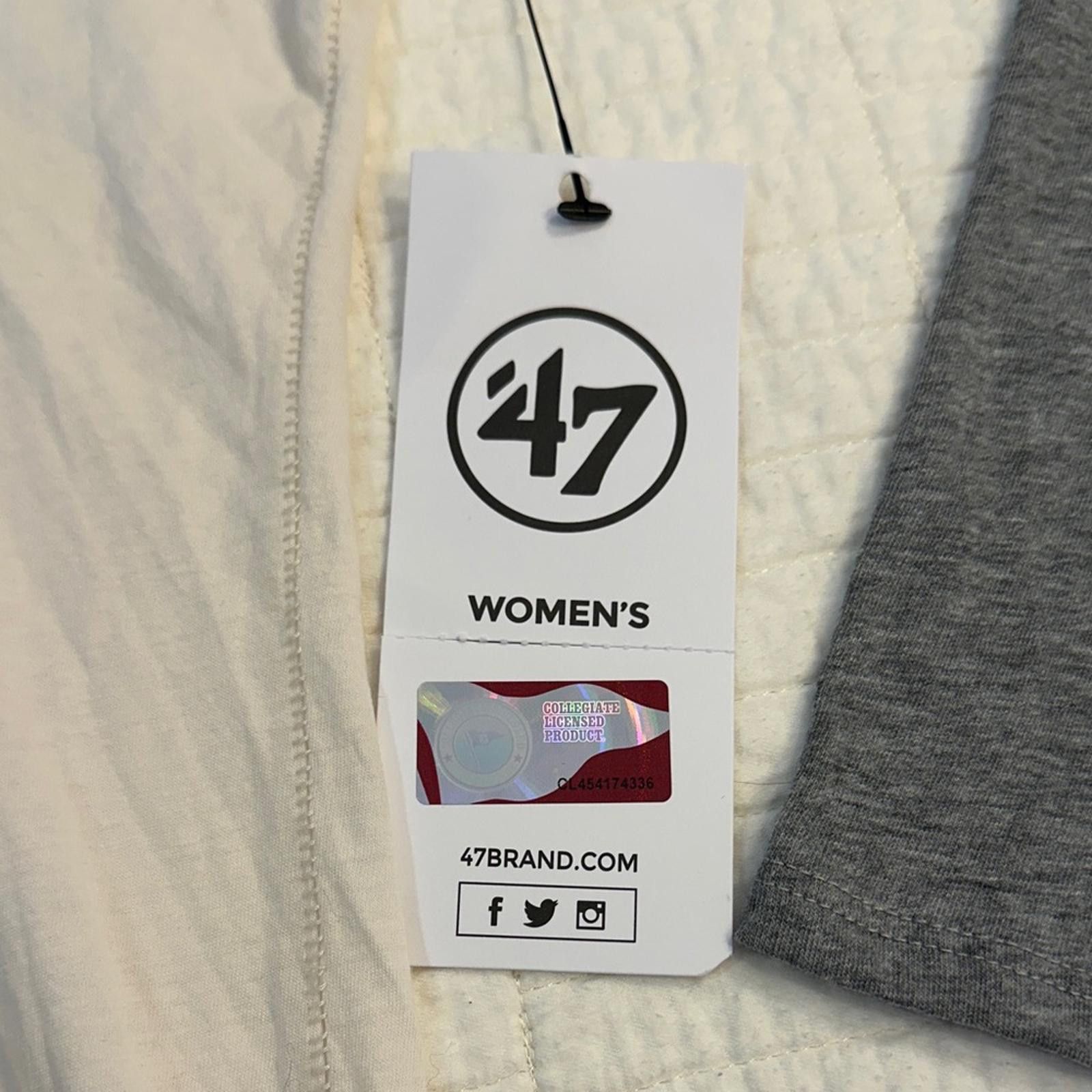 47 Yale Large Baseball Long Sleeve Shirt White Oversized NWT Size L / US 10 / IT 46 - 2 Thumbnail