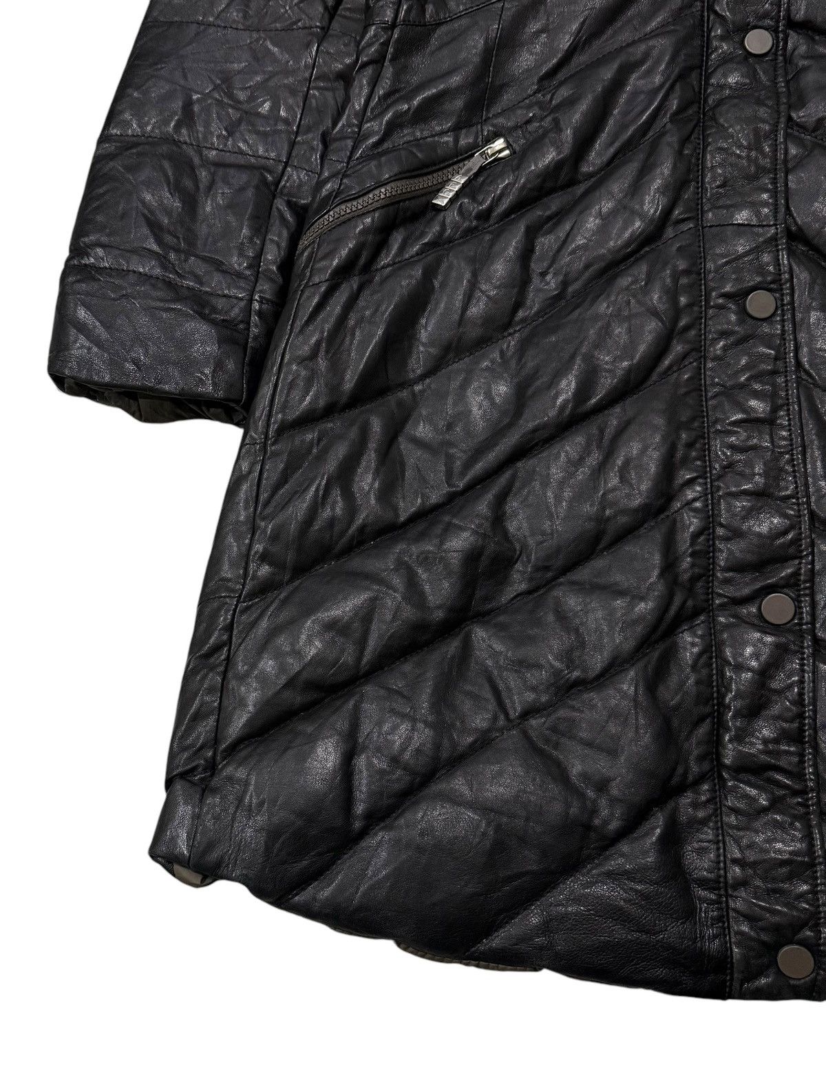 Leather Vintage AFG 1972 Puffer Goose Down Leather Jacket Size S / US 4 / IT 40 - 4 Thumbnail