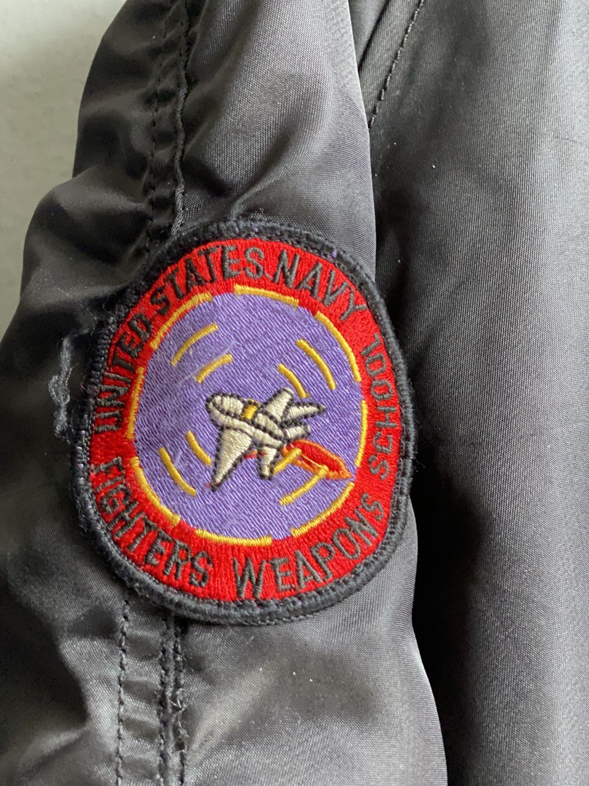 Japanese Brand Vintage USS Enterprise Tomcat Patch Bomber Jacket Size US L / EU 52-54 / 3 - 9 Thumbnail