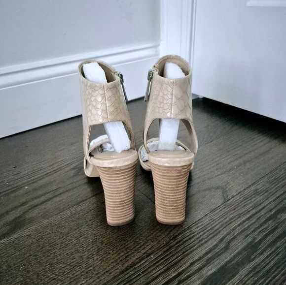 Vacation Charles by Charles David Gently Faux Leather Open-Toe Bootie Size US 8 / IT 38 - 12 Thumbnail