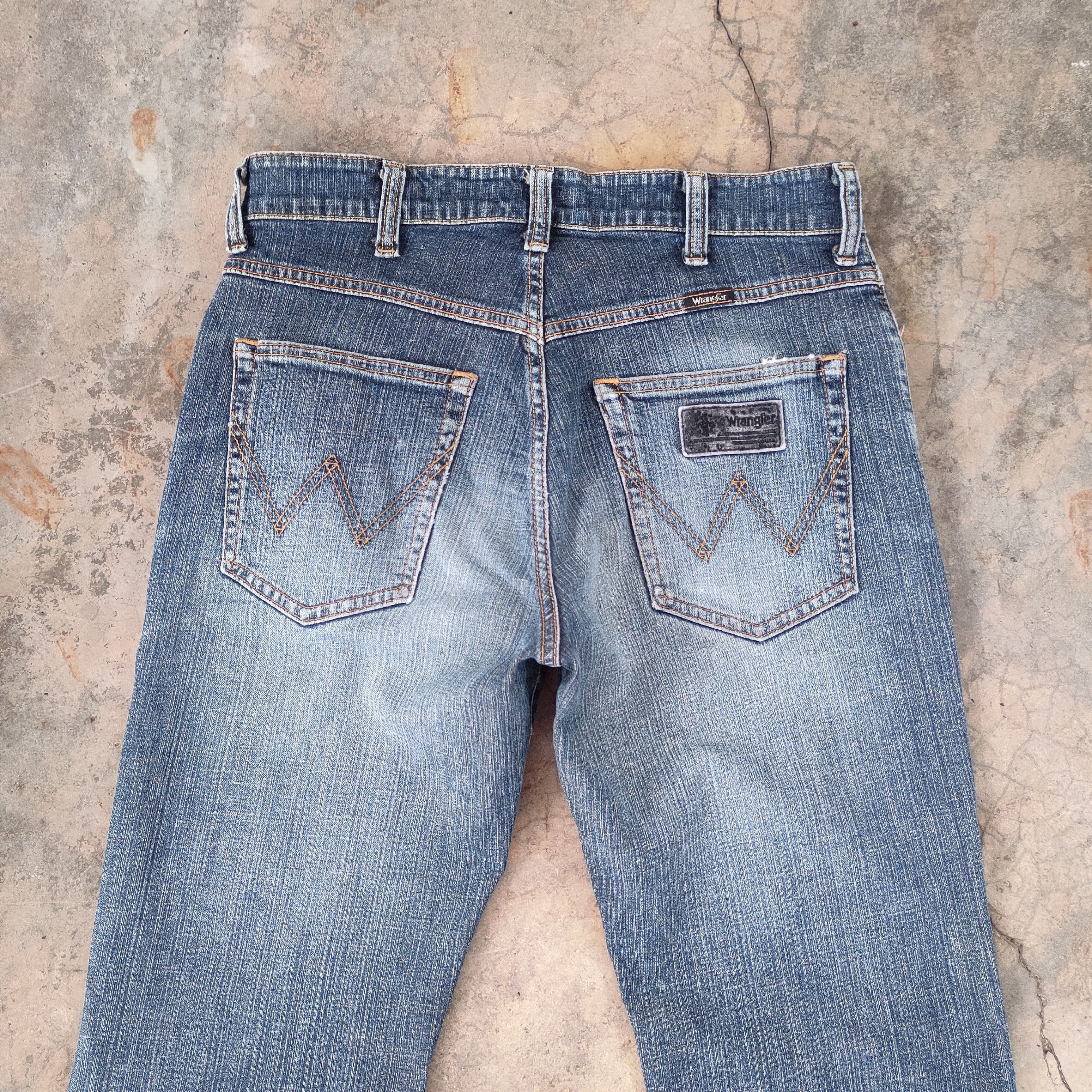 Wrangler W30 VINTAGE WRANGLER FADED DISTRESSED JEAN DENIM PANTS Size US 30 / EU 46 - 9 Thumbnail