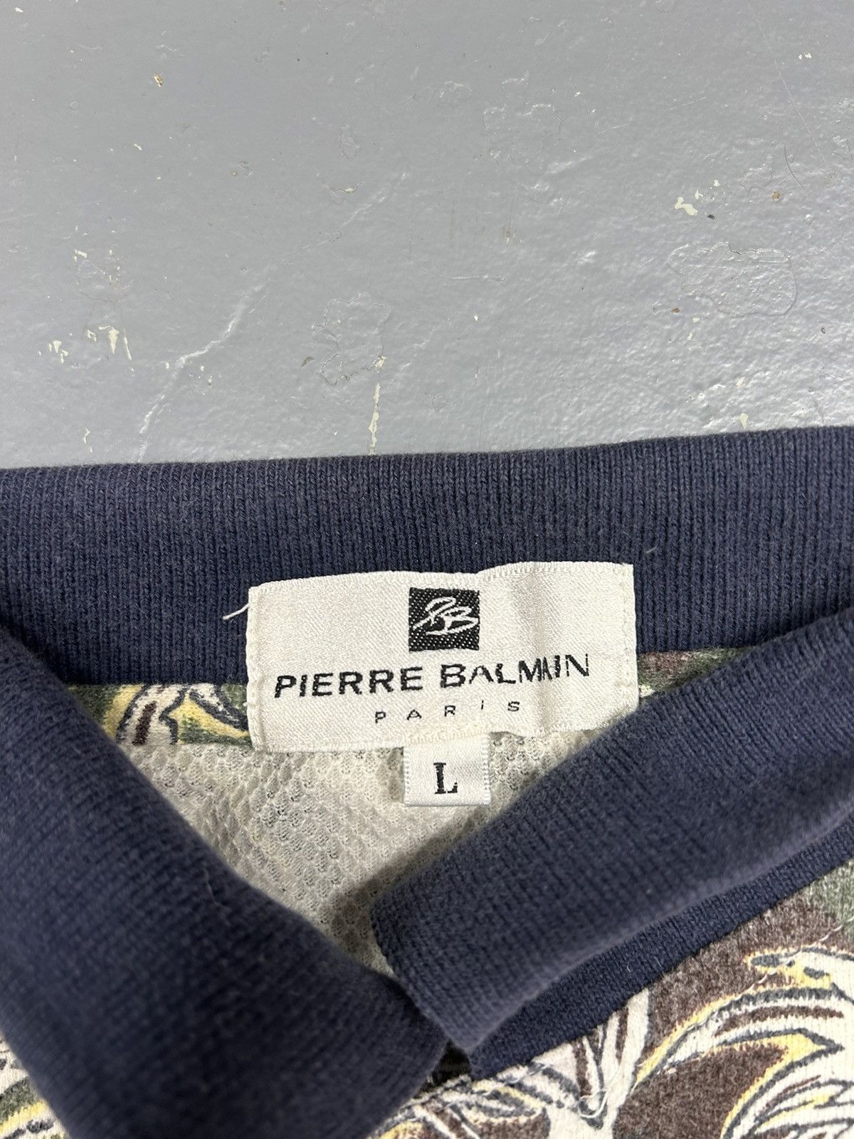 Balmain × Designer × Vintage Crazy Vintage Y2K Balmain Designer Polo Tee Shirt Size US XL / EU 56 / 4 - 2 Thumbnail