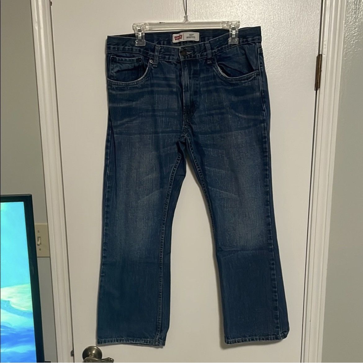 Levi's Levi’s Blue Bootcut Jeans Size US 34 / EU 50 - 1 Thumbnail