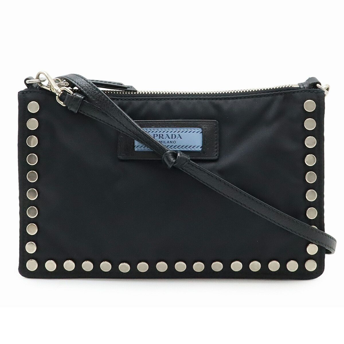 Prada Prada Prada 1NE006 Nylon Leather 2way Shoulder Bag Leather Shoulder Bag 1NE006 Size ONE SIZE - 1 Thumbnail