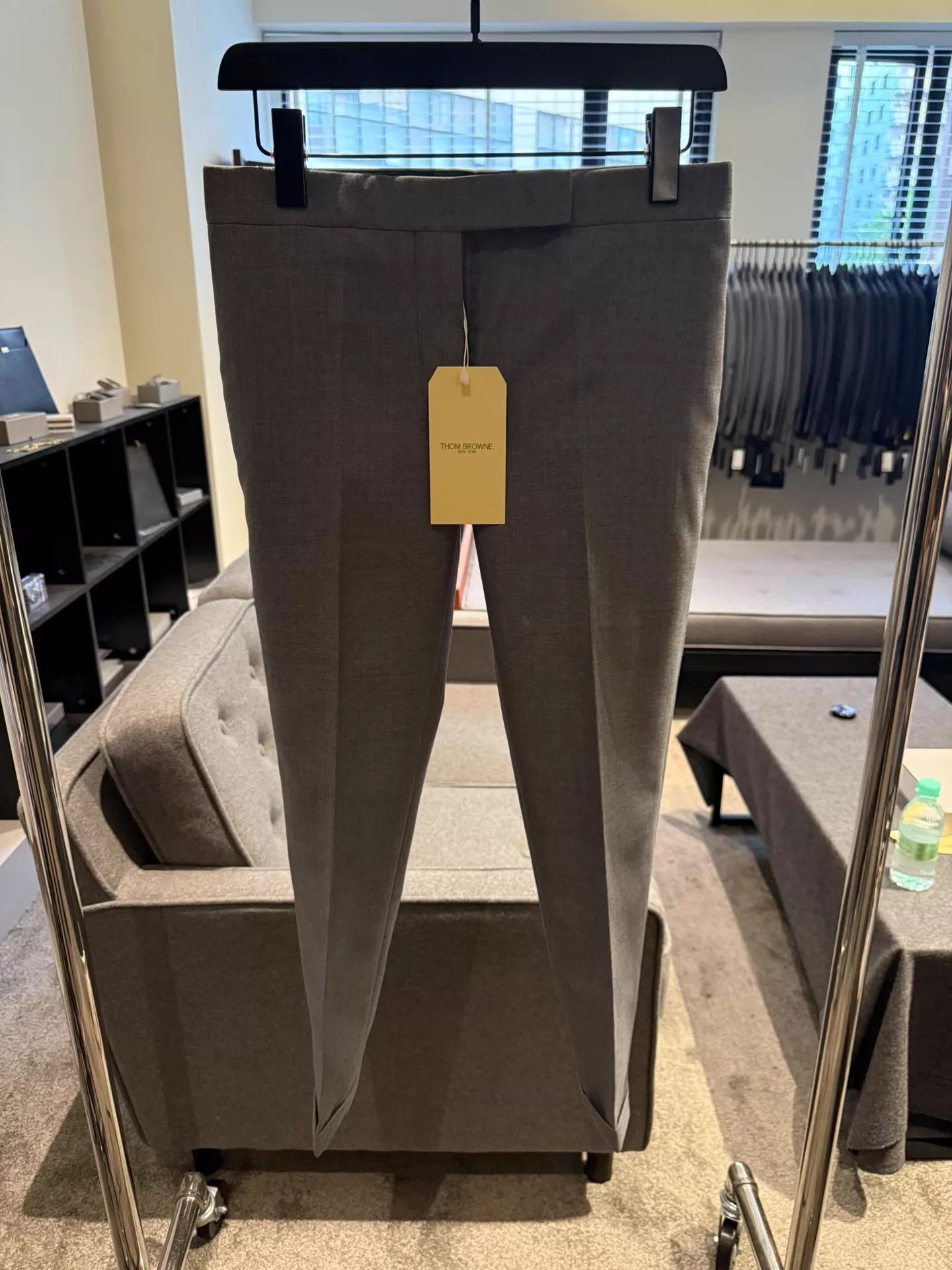 Thom Browne Thom Browne Women's Mid-Gray Wool Trousers Size 38 Size 26" / US 2 / IT 38 - 1 Thumbnail