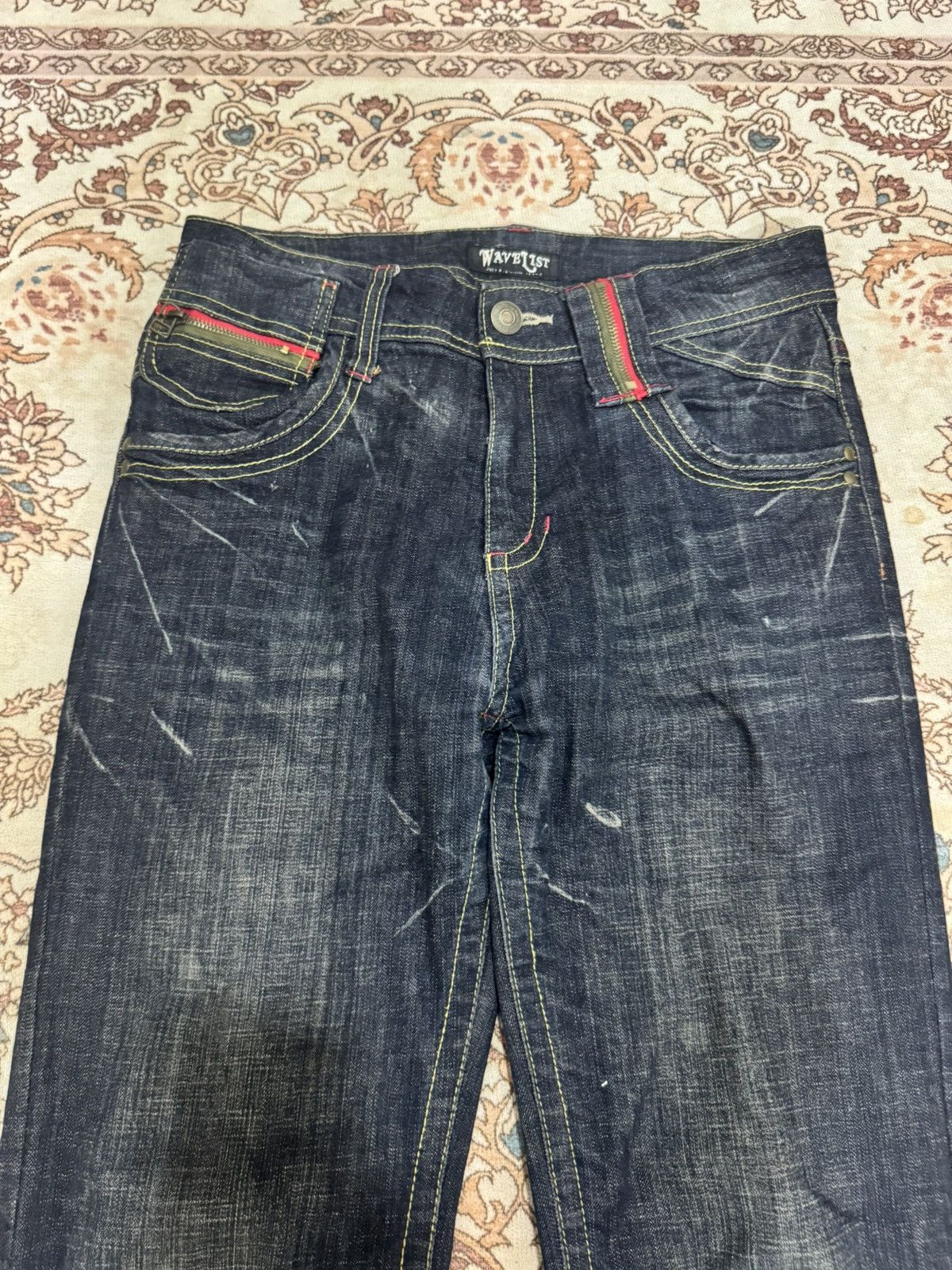 If Six Was Nine × Japanese Brand × Vintage Vintage Wavelist Flare Bootcut Jeans Size US 31 - 4 Thumbnail