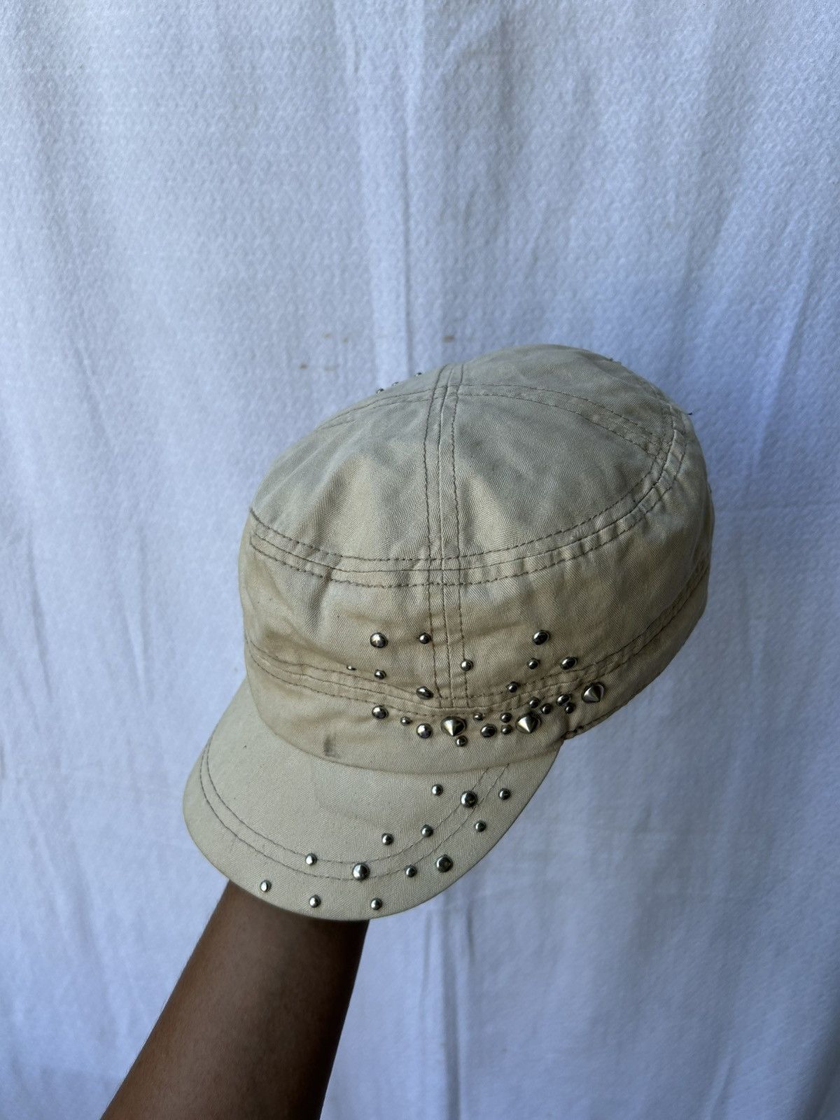 If Six Was Nine × Japanese Brand × Le Grande Bleu (L.G.B.) Studded distressed japanese style hats Size ONE SIZE - 4 Thumbnail