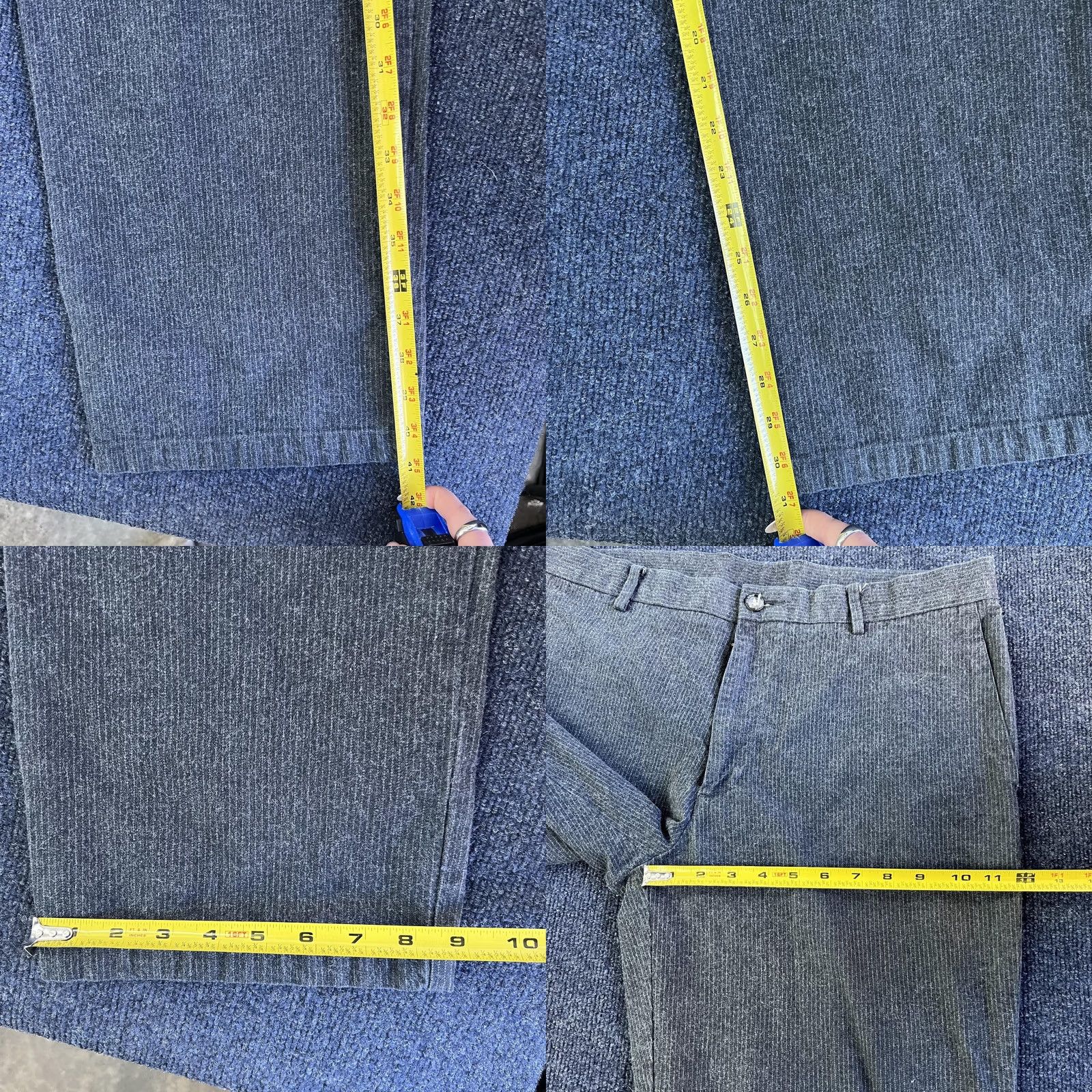 Dockers Y2K Dockers D2 Pants Mens 36x32 Gray Stripe Chino Straight Fit Cotton Daper Size US 36 / EU 52 - 8 Thumbnail