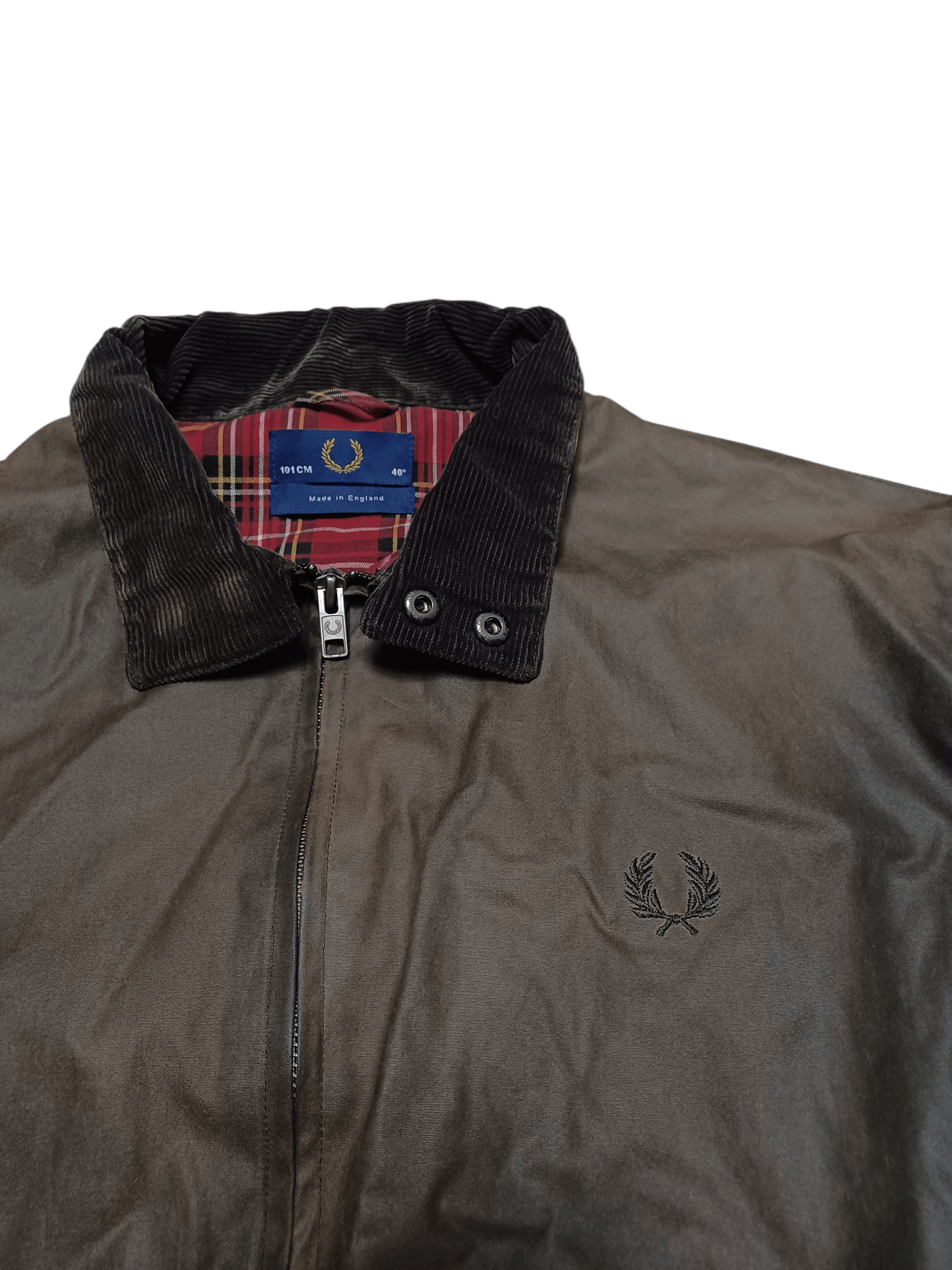 Fred Perry FRED PERRY VINTAGE LUXURY WAXED BOMBER JACKET Size US M / EU 48-50 / 2 - 2 Thumbnail