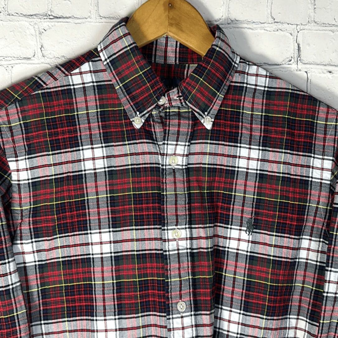 Ralph Lauren Ralph Lauren Plaid Cotton Shirt Size S Small Long Sleeve Red Blue Button-Up Mens Size US L / EU 52-54 / 3 - 2 Thumbnail