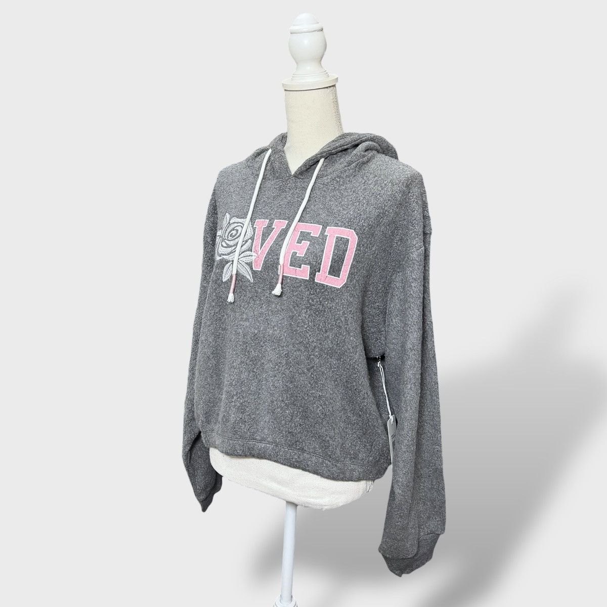 Other PJ Salvage Women’s Gray Pink Embroidered Print Hoodie Sz M Size M / US 6-8 / IT 42-44 - 7 Thumbnail