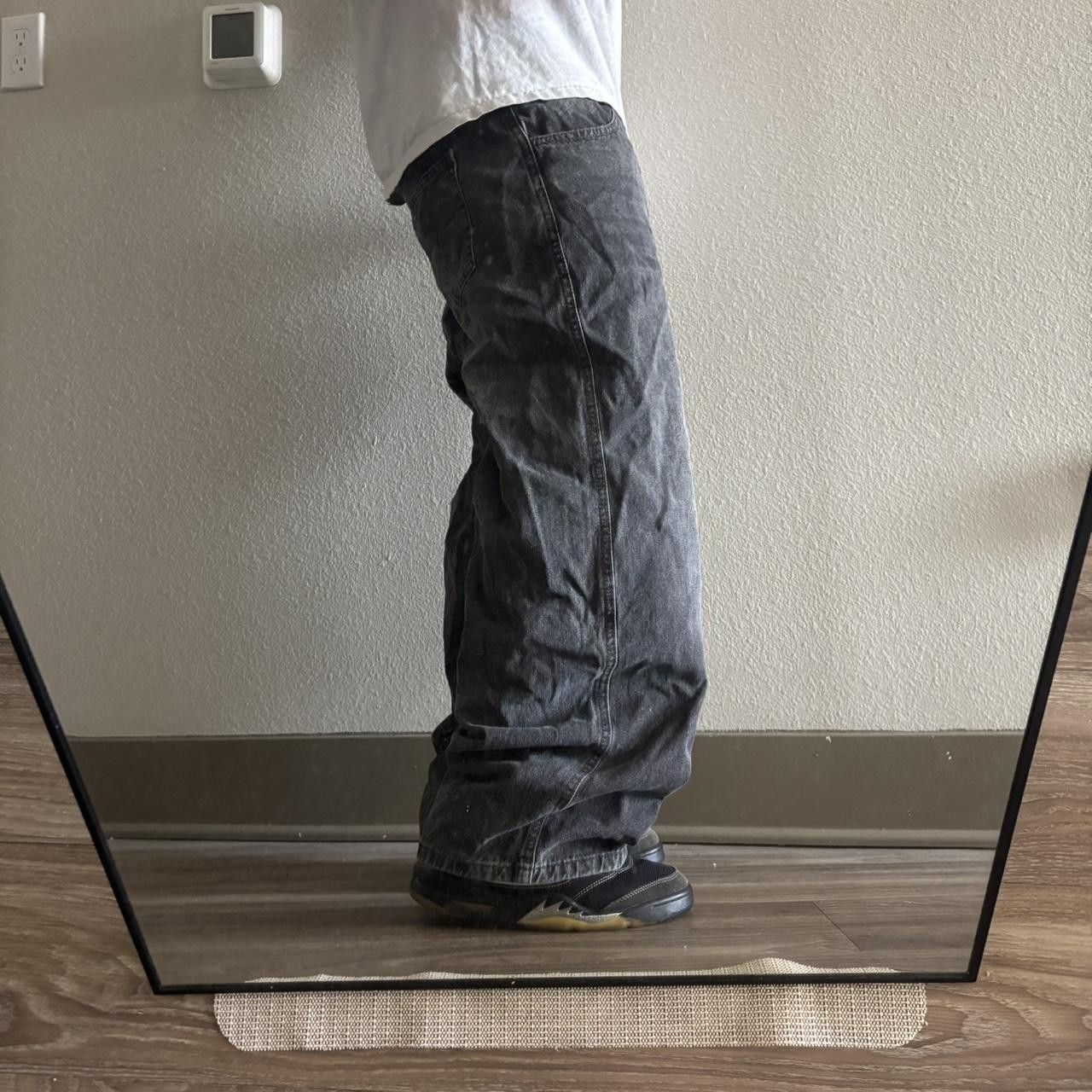 Japanese Brand Crazy Vintage Y2K/2000s Baggy Faded Black Skater Style Denim Jeans! 32x27 Size US 32 / EU 48 - 2 Thumbnail